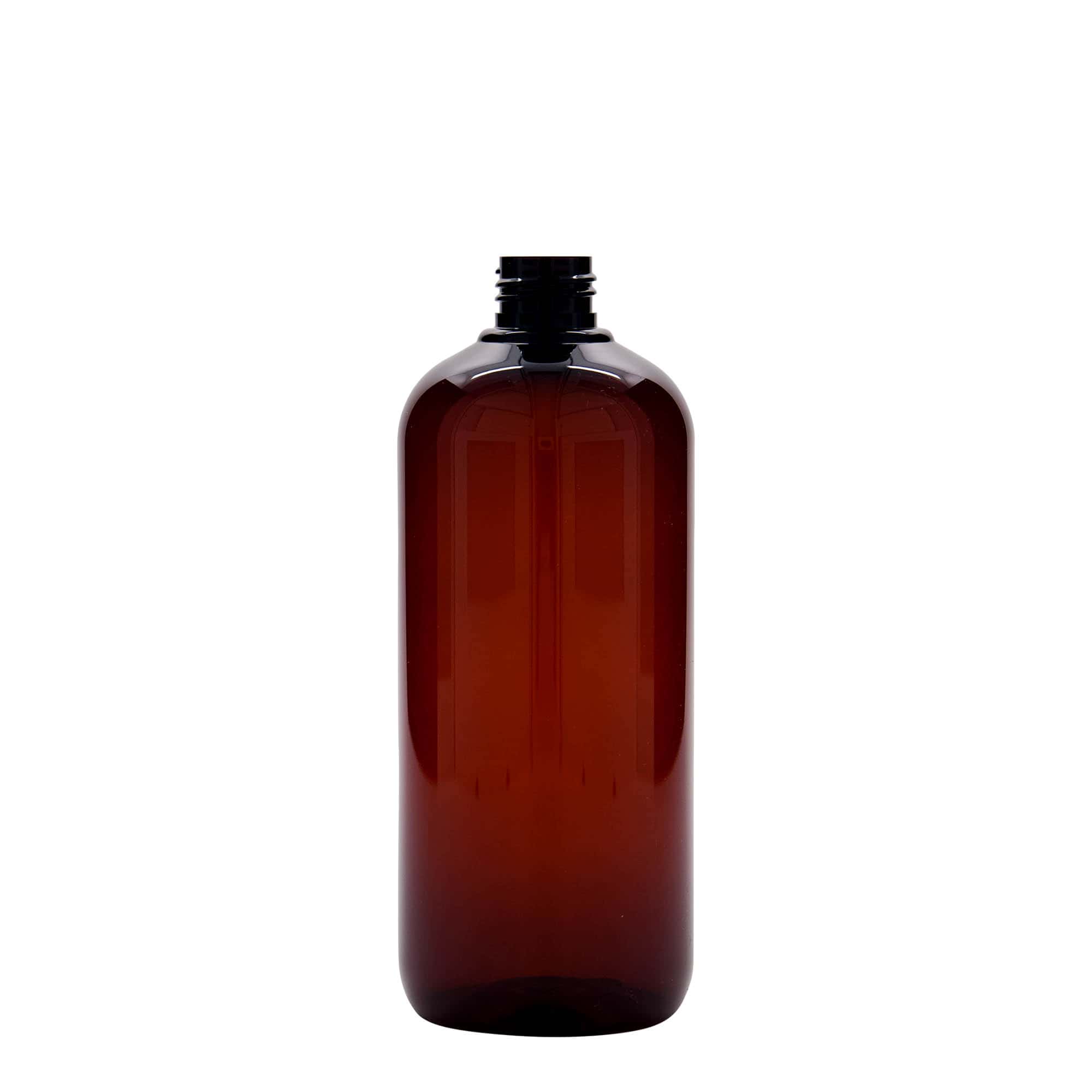 500 ml genbrugsplastflaske 'Victor's Best', PCR, brun, åbning: 24/410