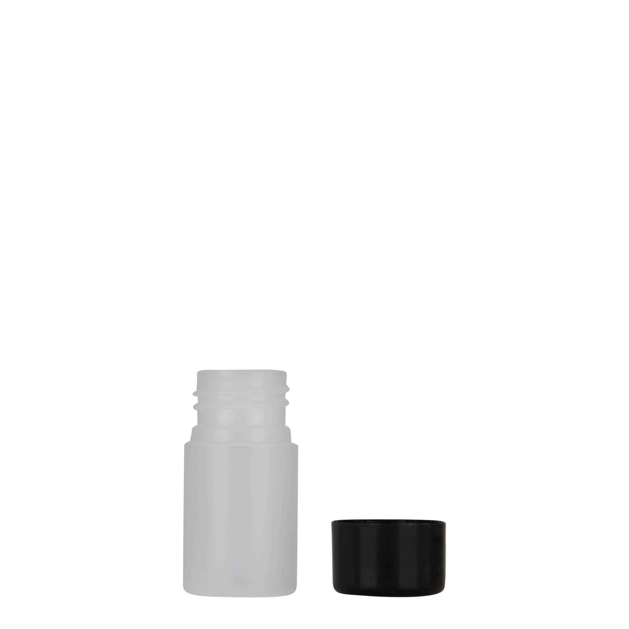 15 ml plastflaske 'Tuffy', HDPE, natur, åbning: 24/410