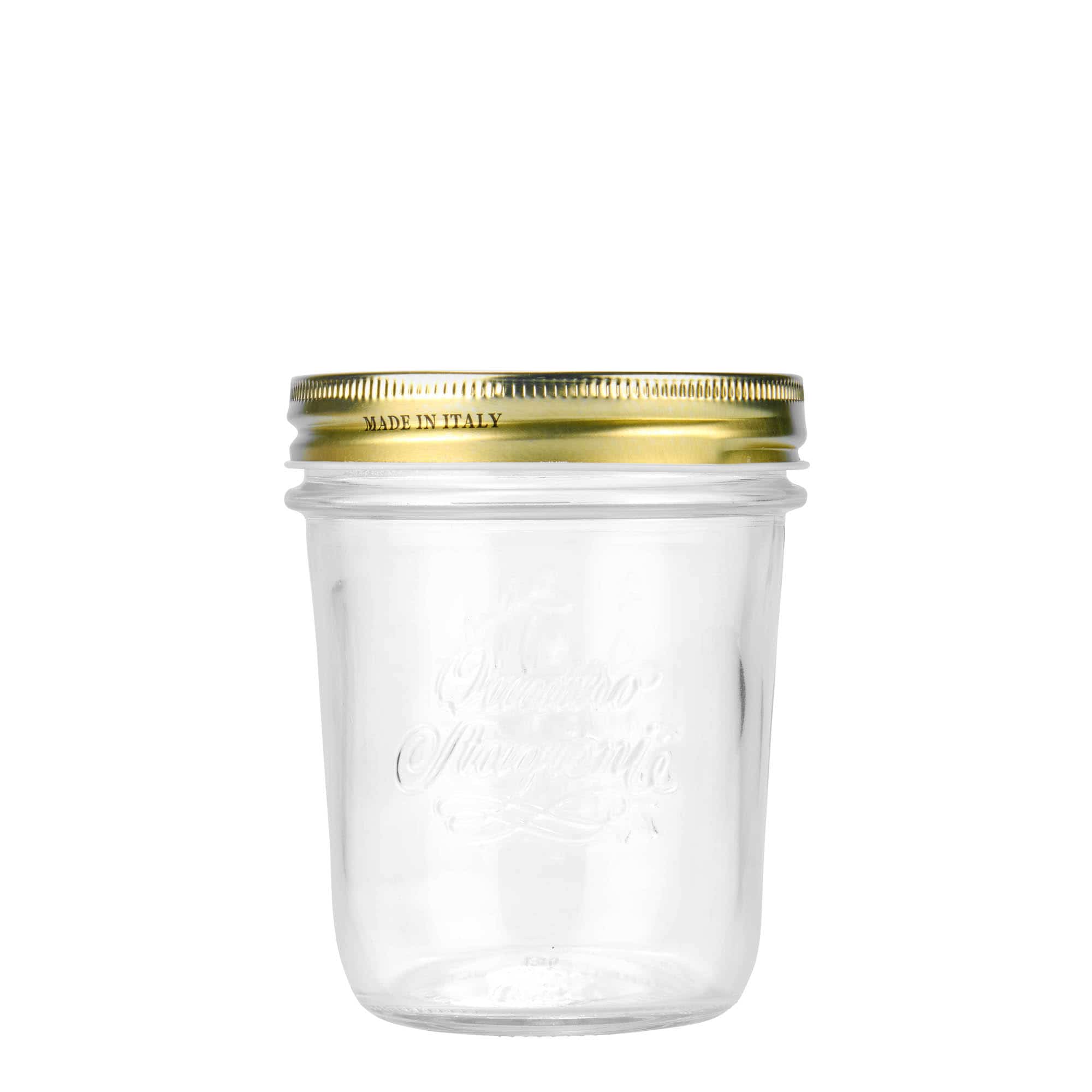 320 ml cylindrisk sylteglas 'Quattro Stagioni Terrina', åbning: Skruelåg 320 ml cylindrisk sylteglas 'Quattro Stagioni Terrina', åbning: Skruelåg