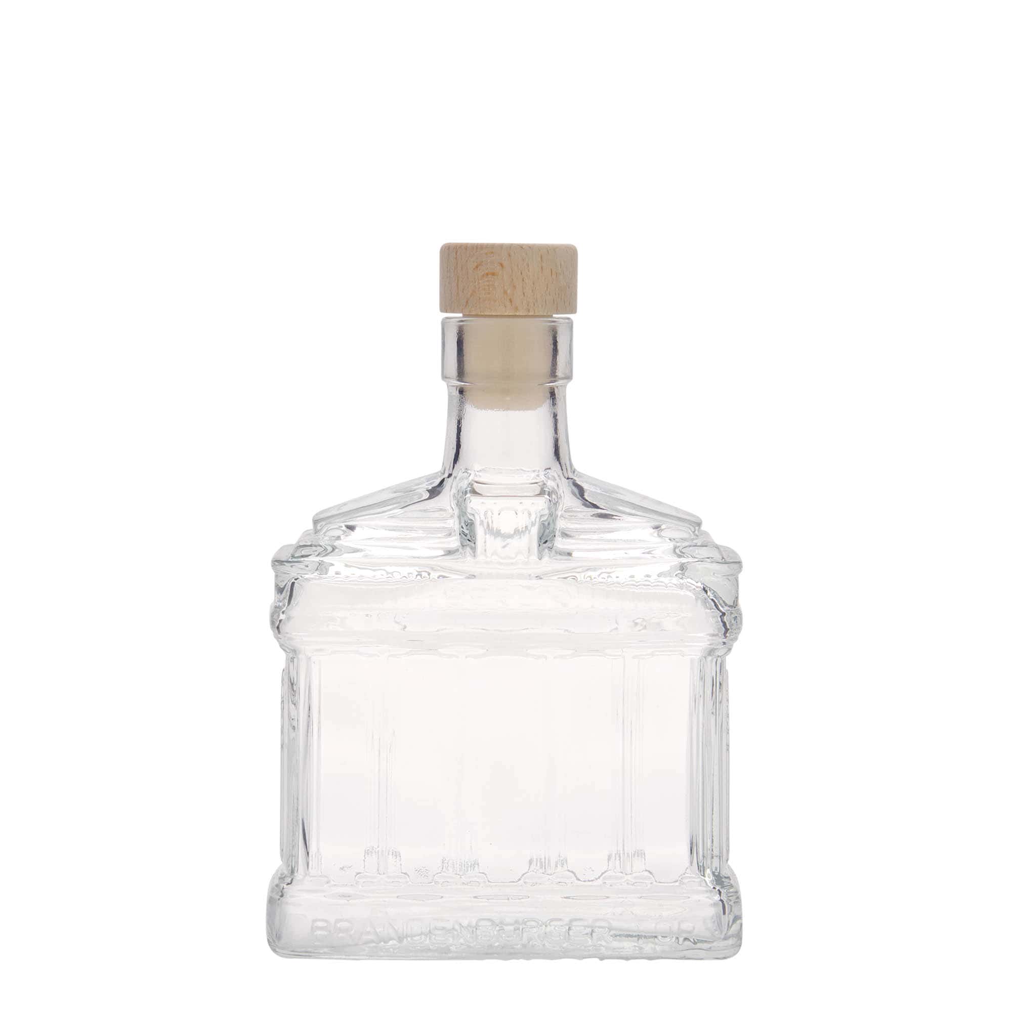 200 ml glasflaske 'Brandenburg-porten', åbning: Kork