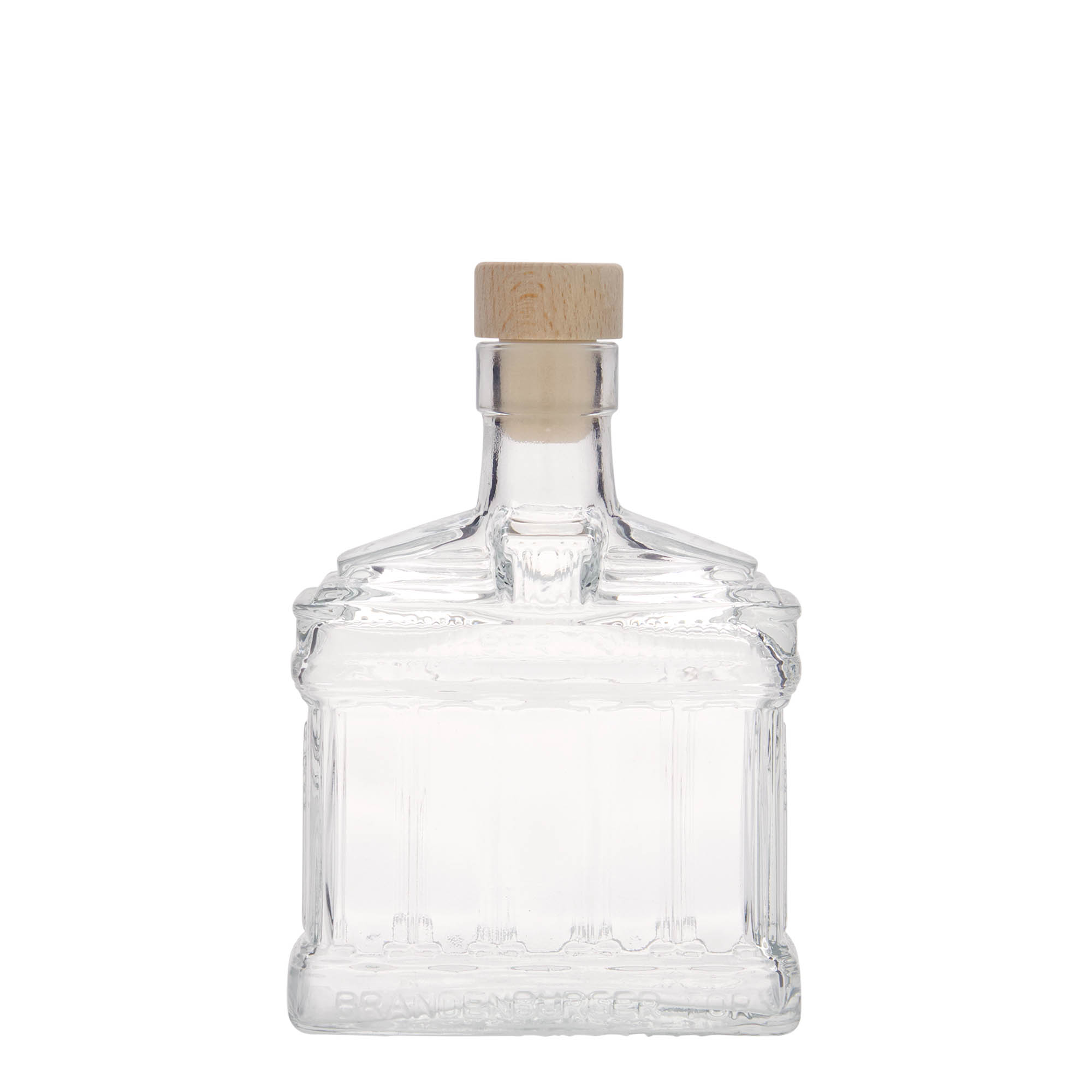 200 ml glasflaske 'Brandenburger Tor', åbning: kork