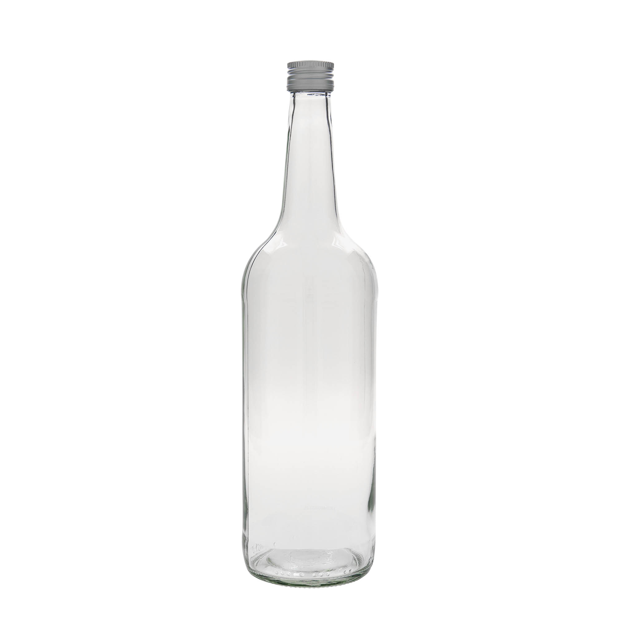 1.000 ml glasflaske med lige hals, åbning: PP 28 1.000 ml glasflaske med lige hals, åbning: PP 28