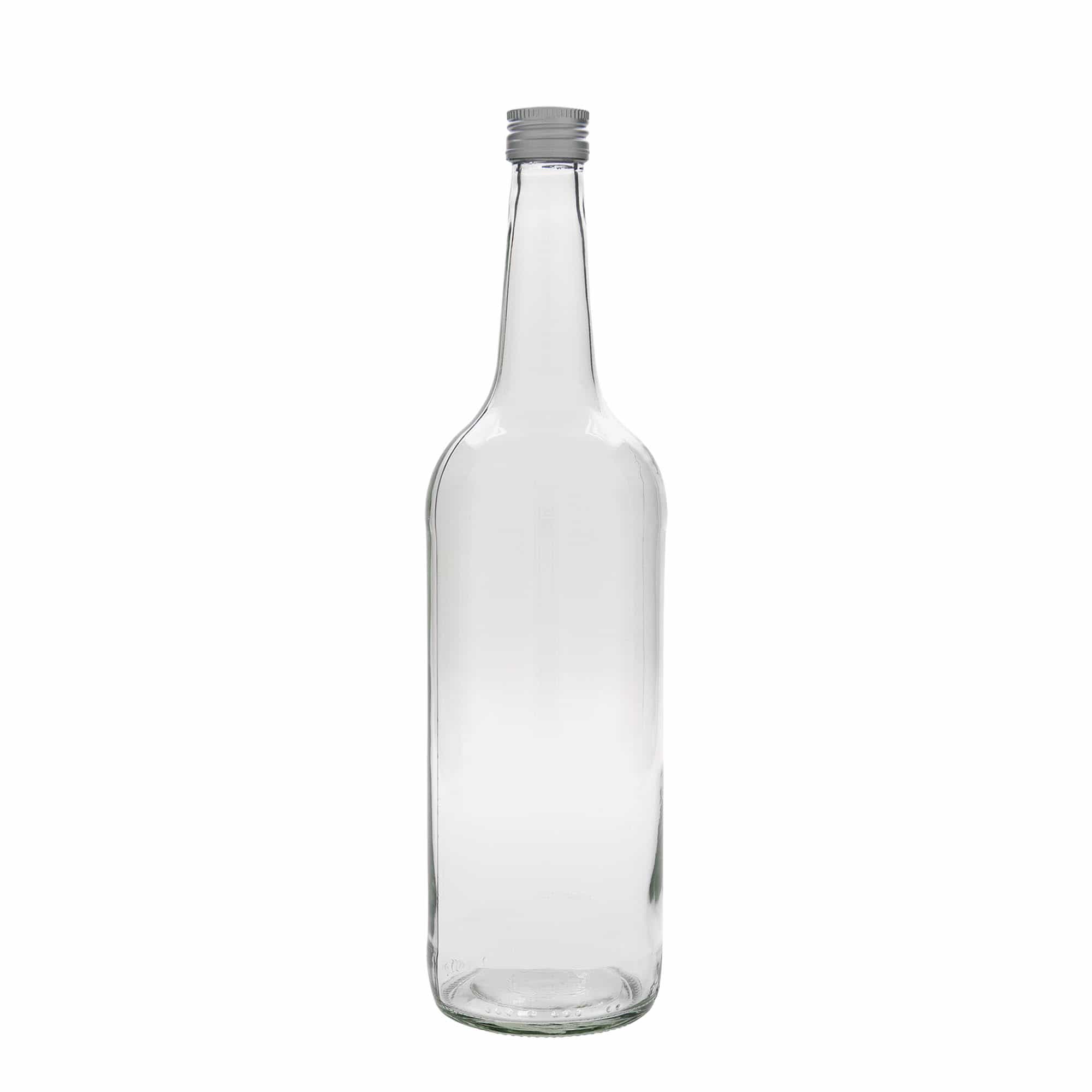 1.000 ml glasflaske med lige hals, åbning: PP 28