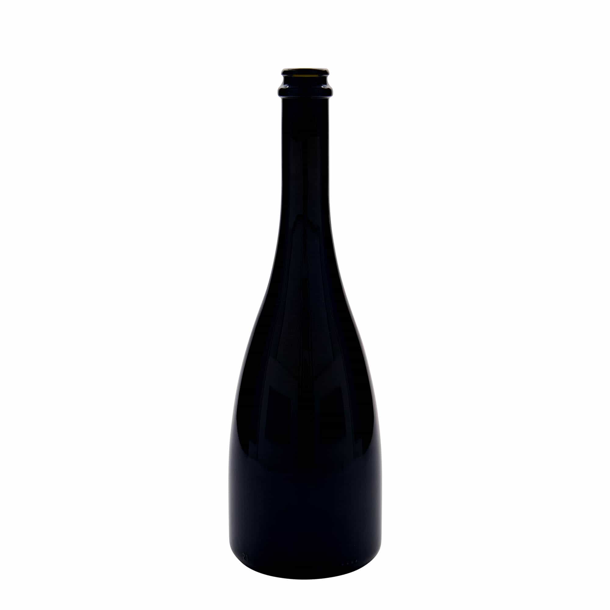 750 ml øl-/champagneflaske 'Tosca', glas, antikgrøn, åbning: Kronekapsel 750 ml øl-/champagneflaske 'Tosca', glas, antikgrøn, åbning: Kronekapsel