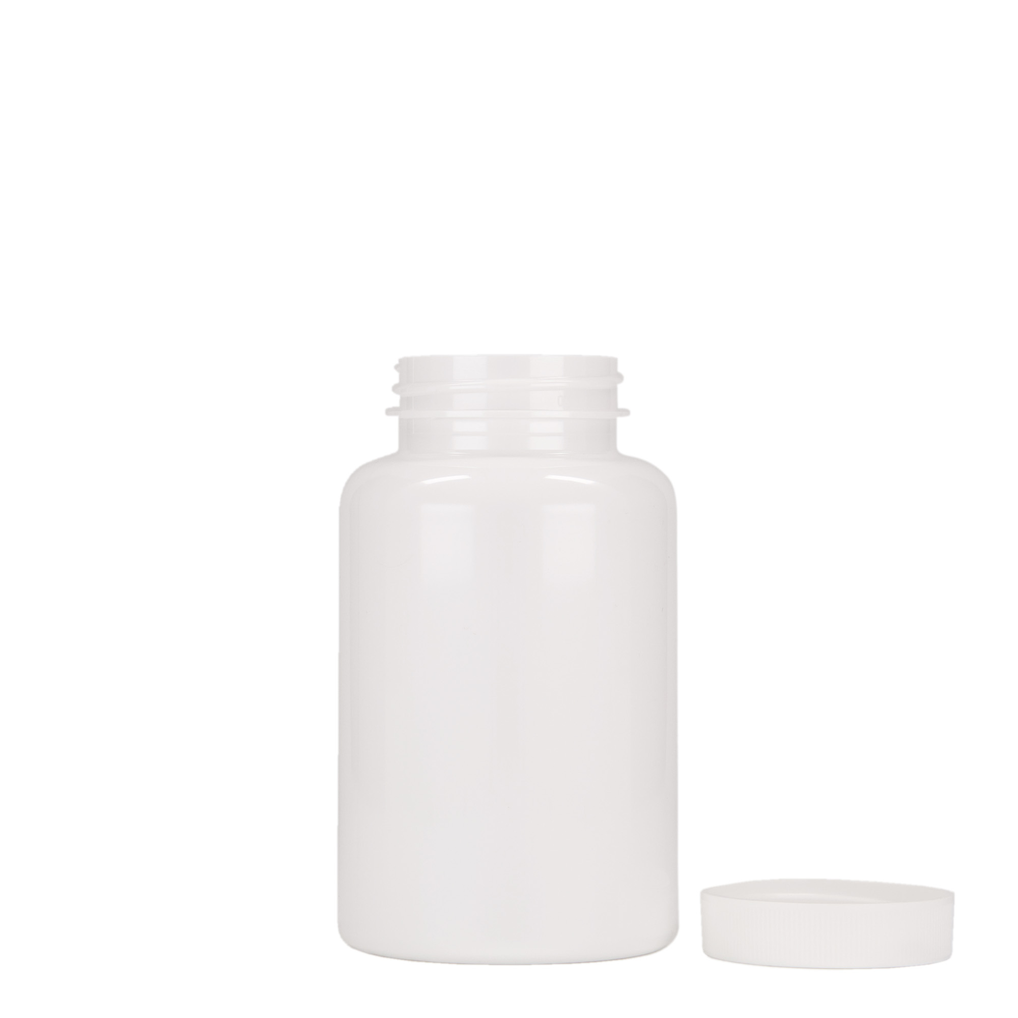 250 ml PET-beholder, plast, hvid, åbning: 45/400 250 ml PET-beholder, plast, hvid, åbning: 45/400