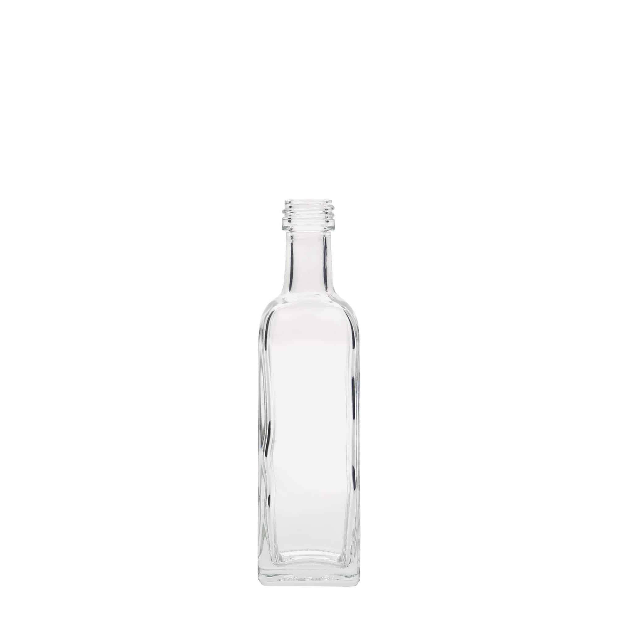 60 ml glasflaske 'Marasca', kvadratisk, åbning: PP 18