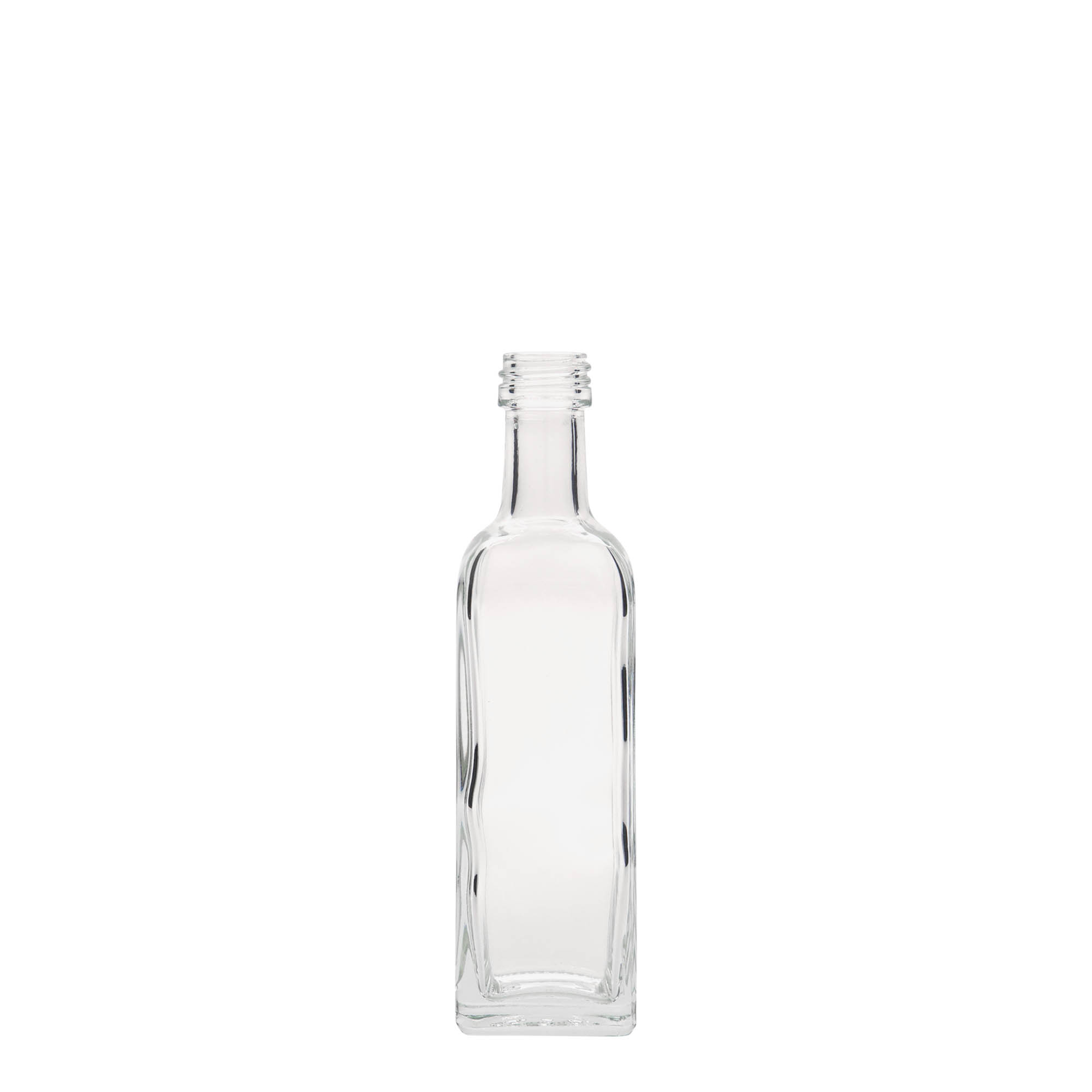 60 ml glasflaske 'Marasca', firkantet, åbning: PP 18 60 ml glasflaske 'Marasca', firkantet, åbning: PP 18