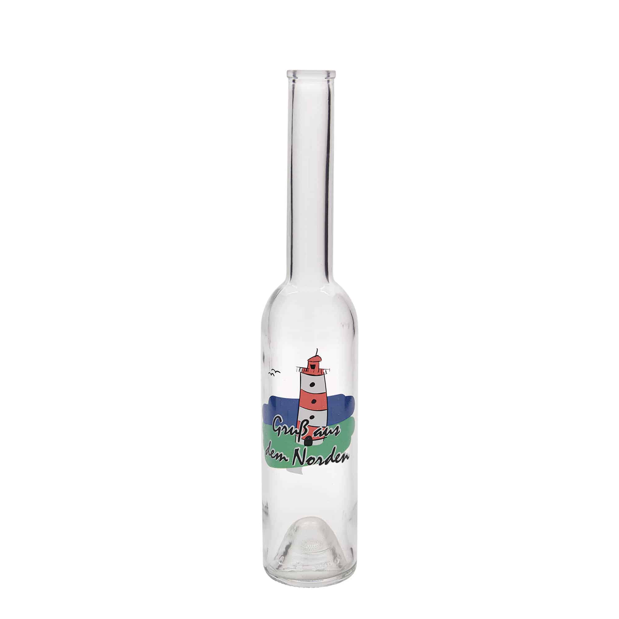 350 ml glasflaske 'Opera', motiv: Norden, åbning: kork