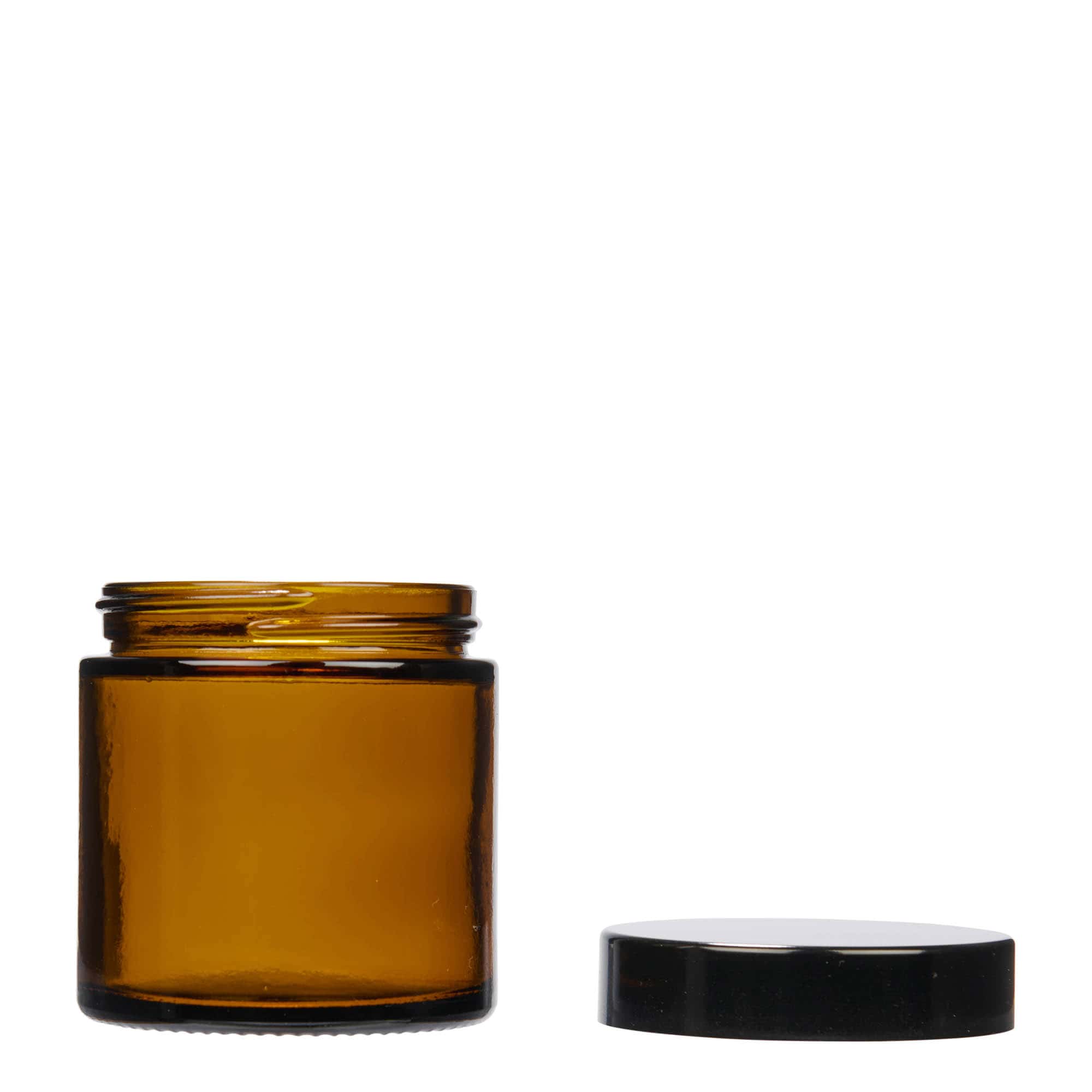 120 ml krukke 'Brown Line', glas, brun, åbning: skruelåg