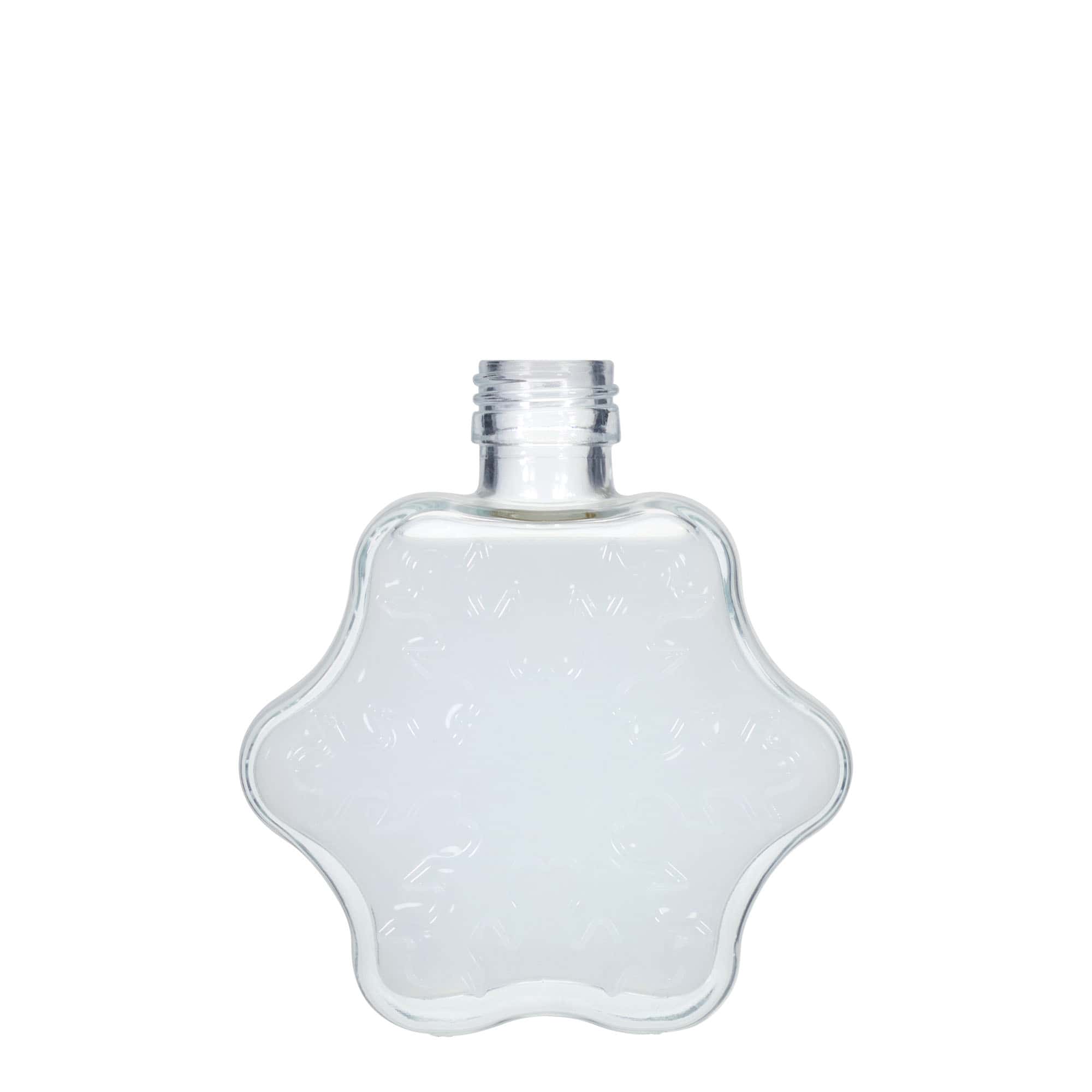 200 ml glasflaske 'Snefnug', åbning: PP 28
