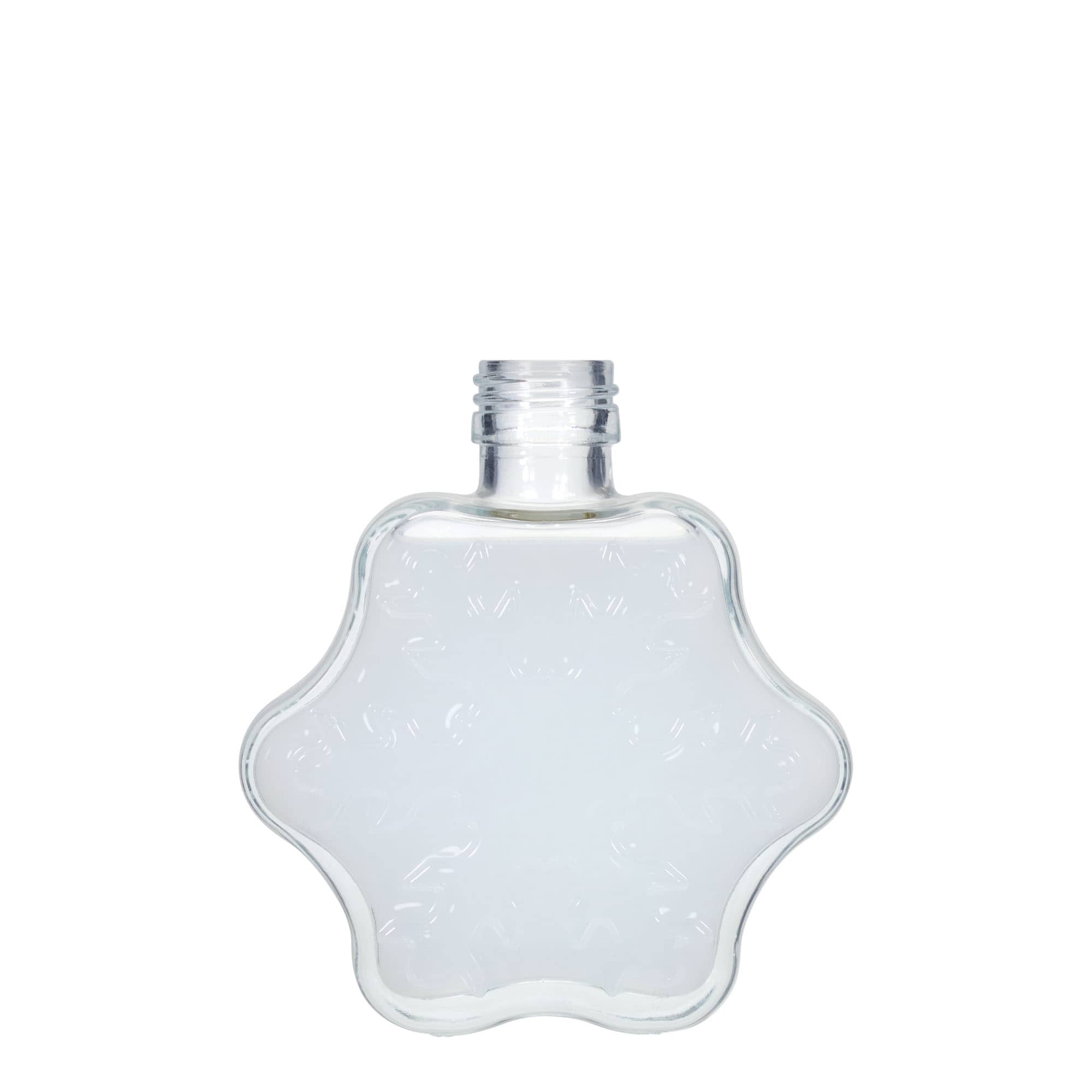 200 ml glasflaske 'Snefnug', åbning: PP 28