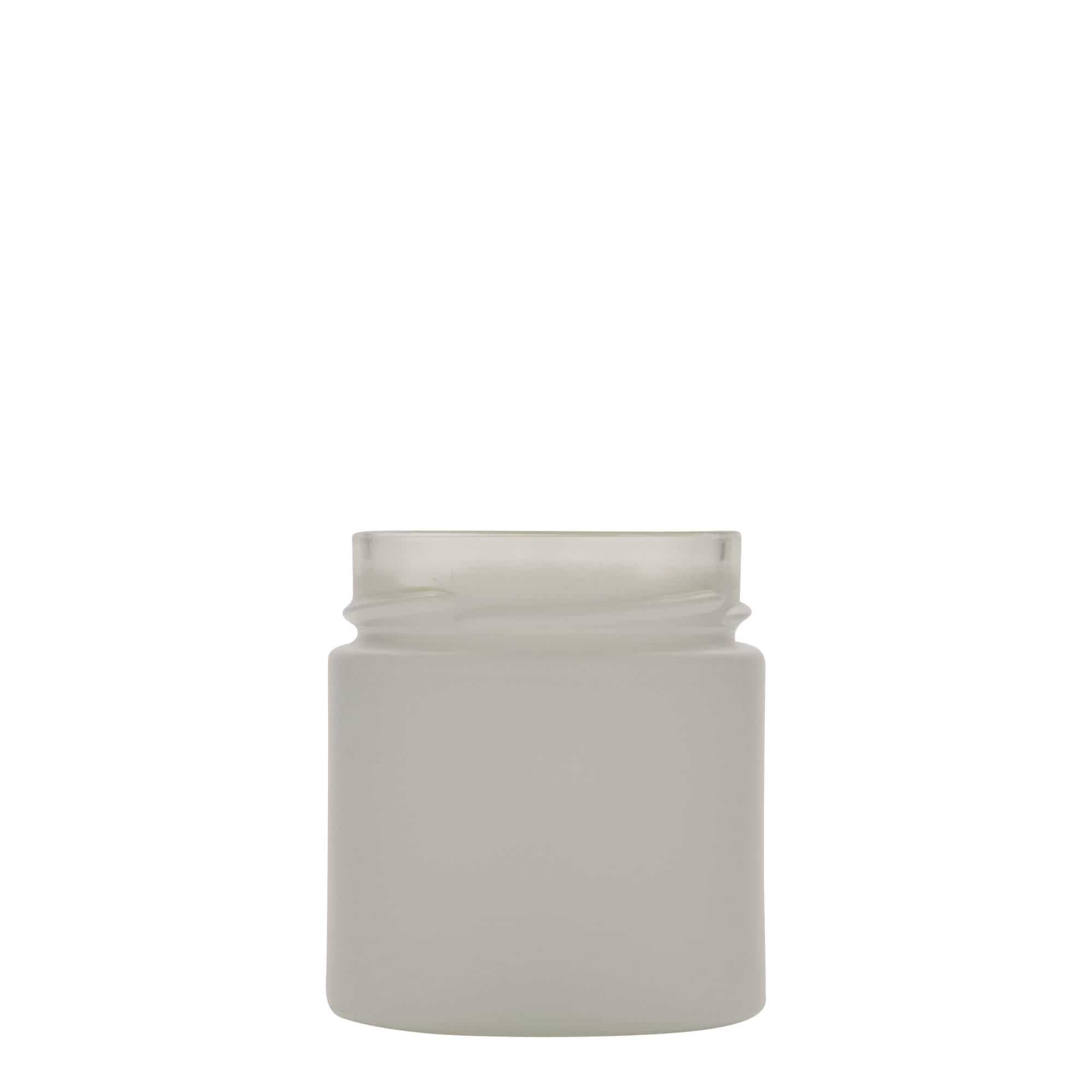 220 ml rundt glas 'Aurora', hvid, åbning: Deep-twist-off (DTO 66)