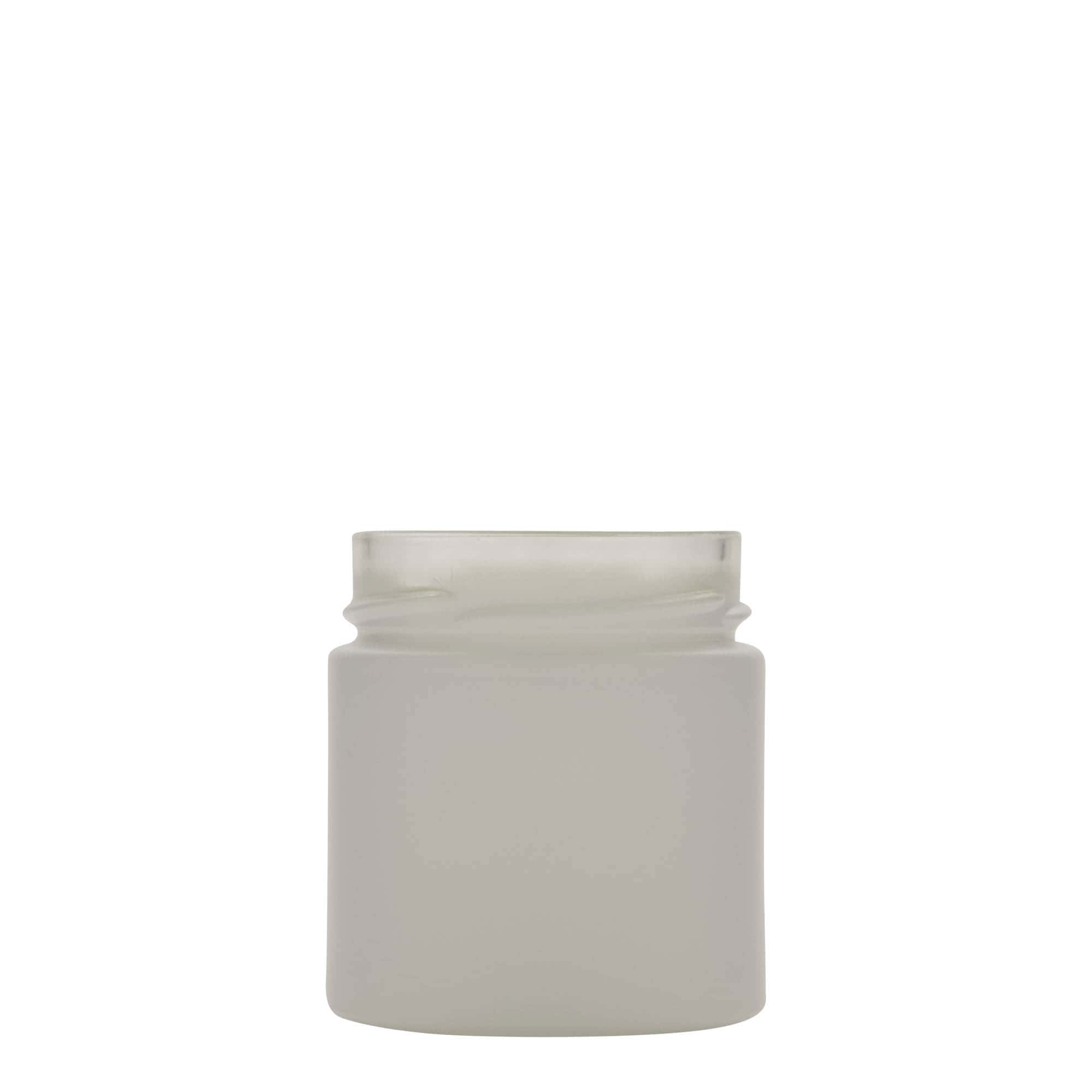 220 ml Rundglas 'Aurora', hvid, Munding: Deep-Twist-Off (DTO 66)
