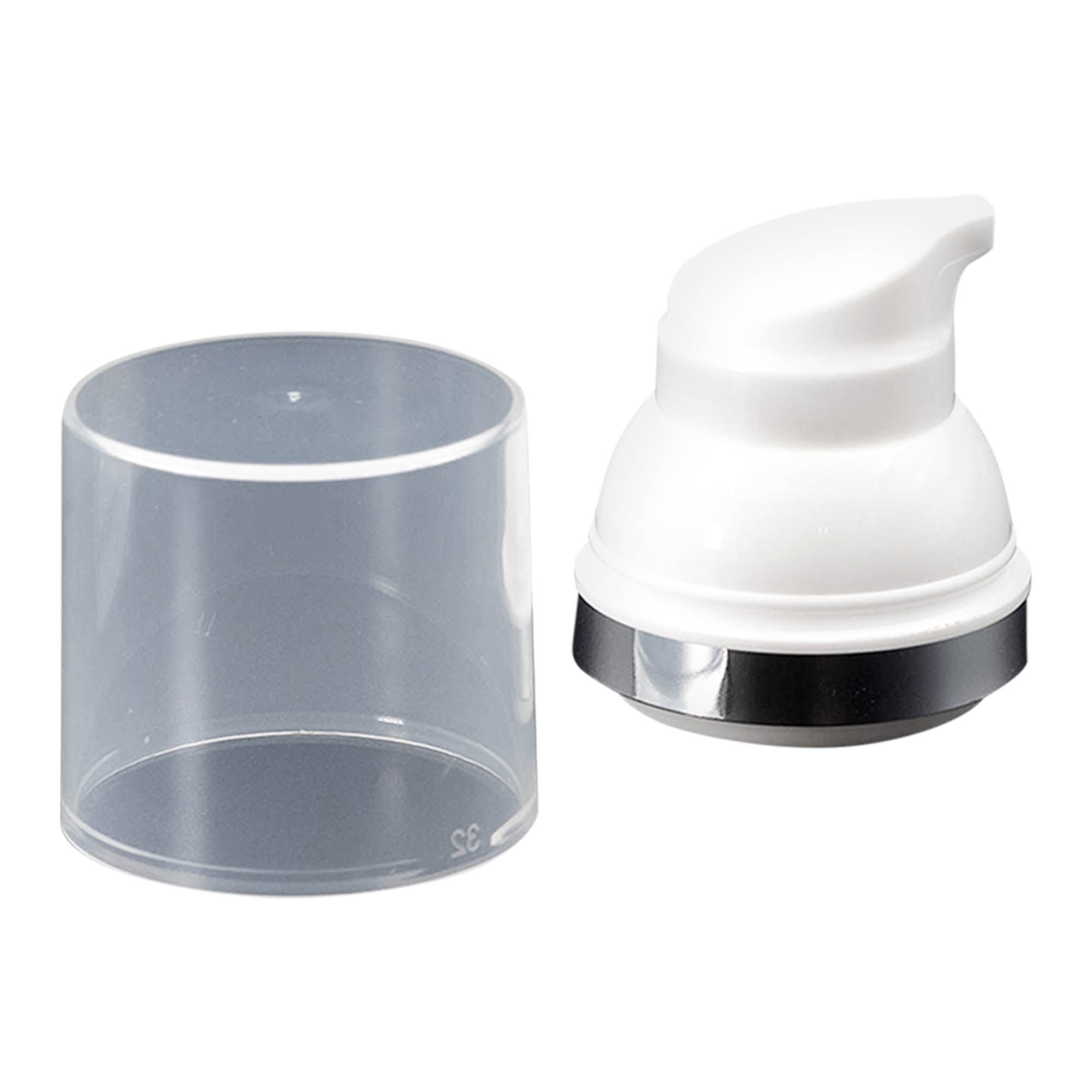 Airless-dispenser pumpehoved 'Mezzo', PP-plast, hvid