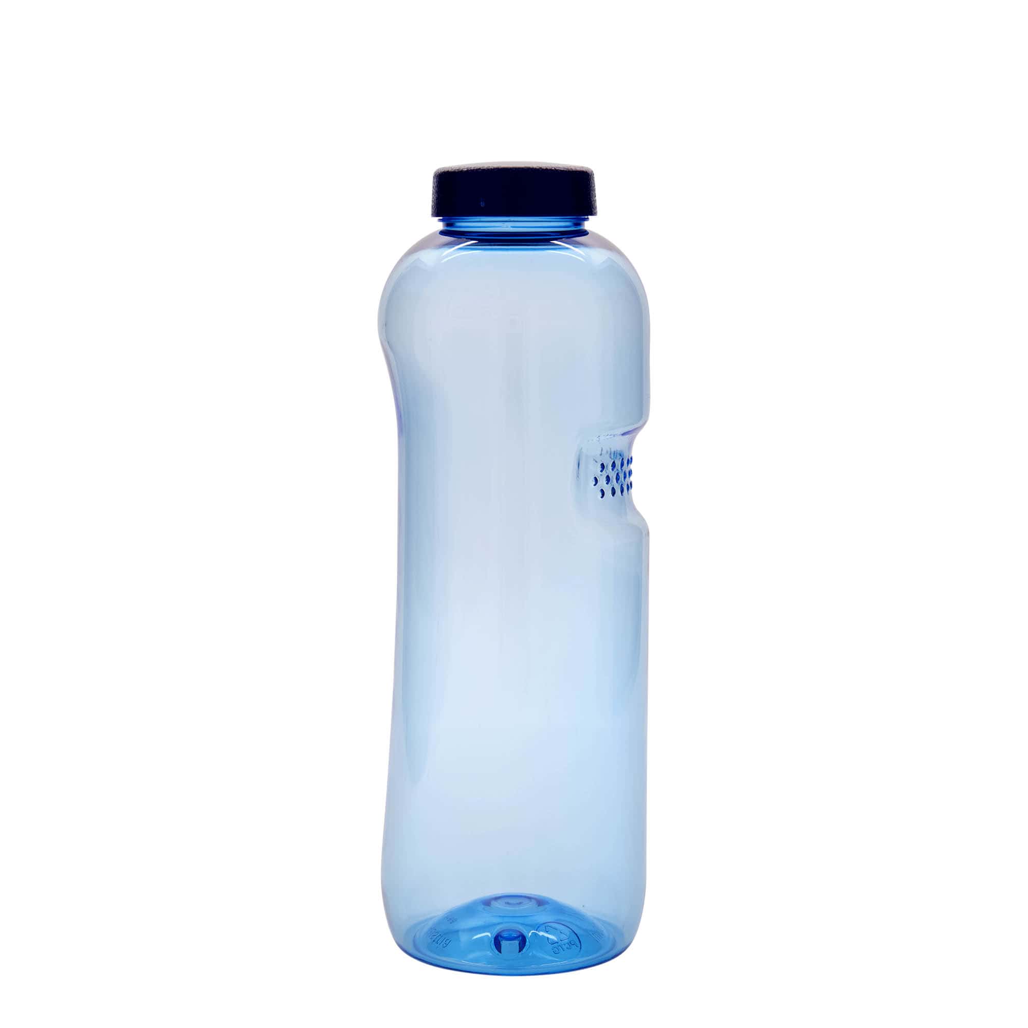1.000 ml PET-drikkeflaske »Kavodrink«, plastik, blå