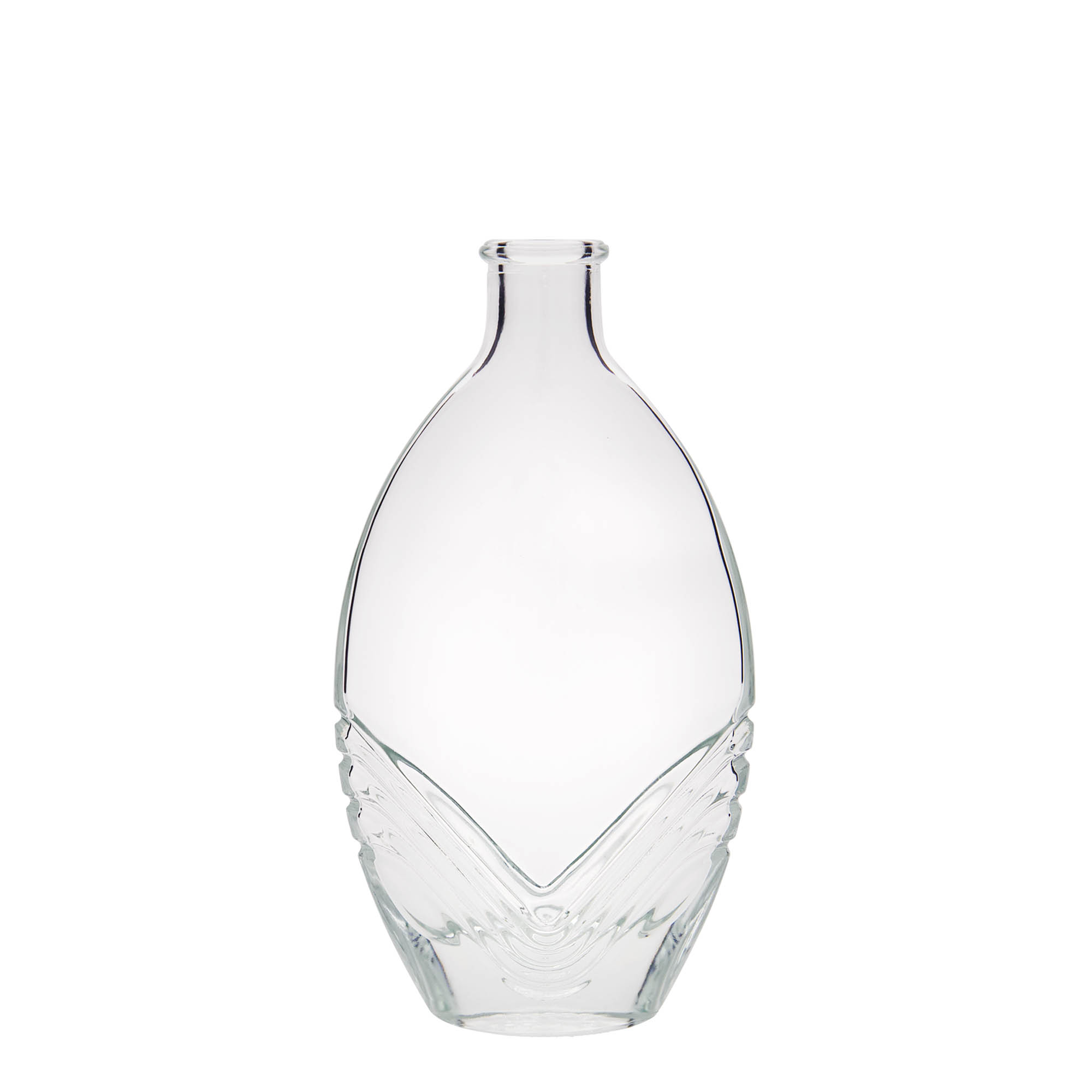 200 ml glasflaske 'Florence', oval, munding: kork