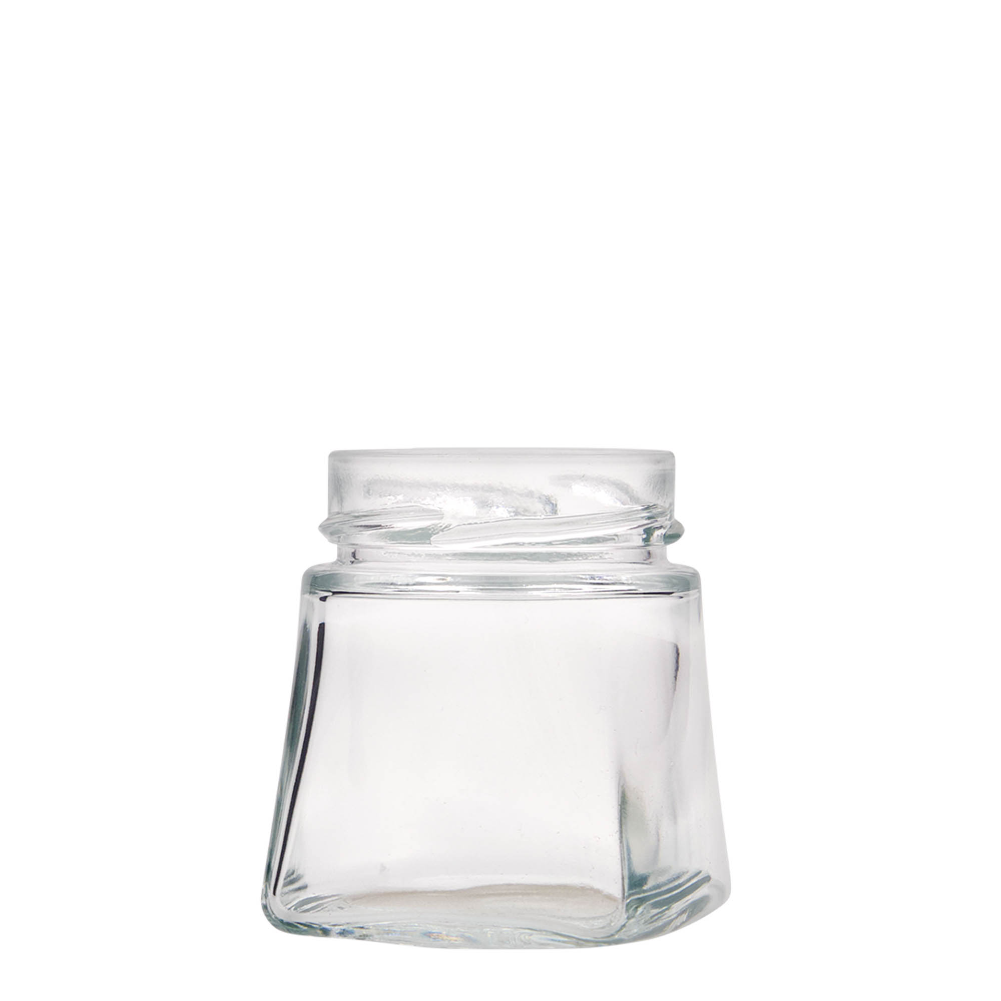 212 ml firkantet glas 'Luxor', åbning: Deept-Twist-Off (DTO 63)