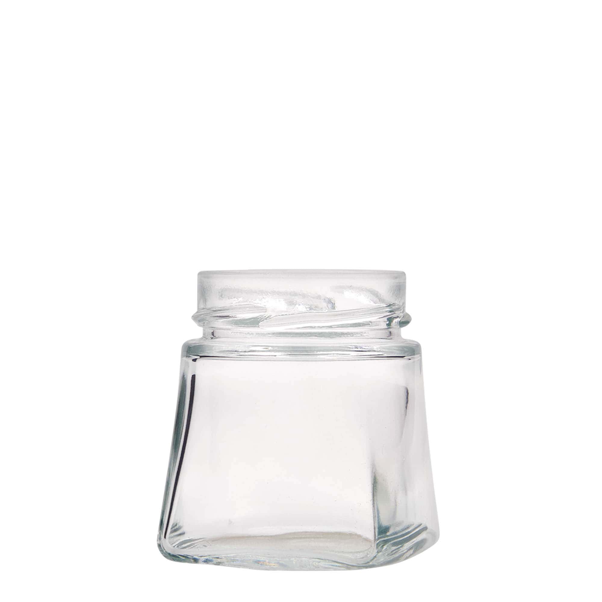 212 ml firkantet glas 'Luxor', åbning: Deept-Twist-Off (DTO 63)
