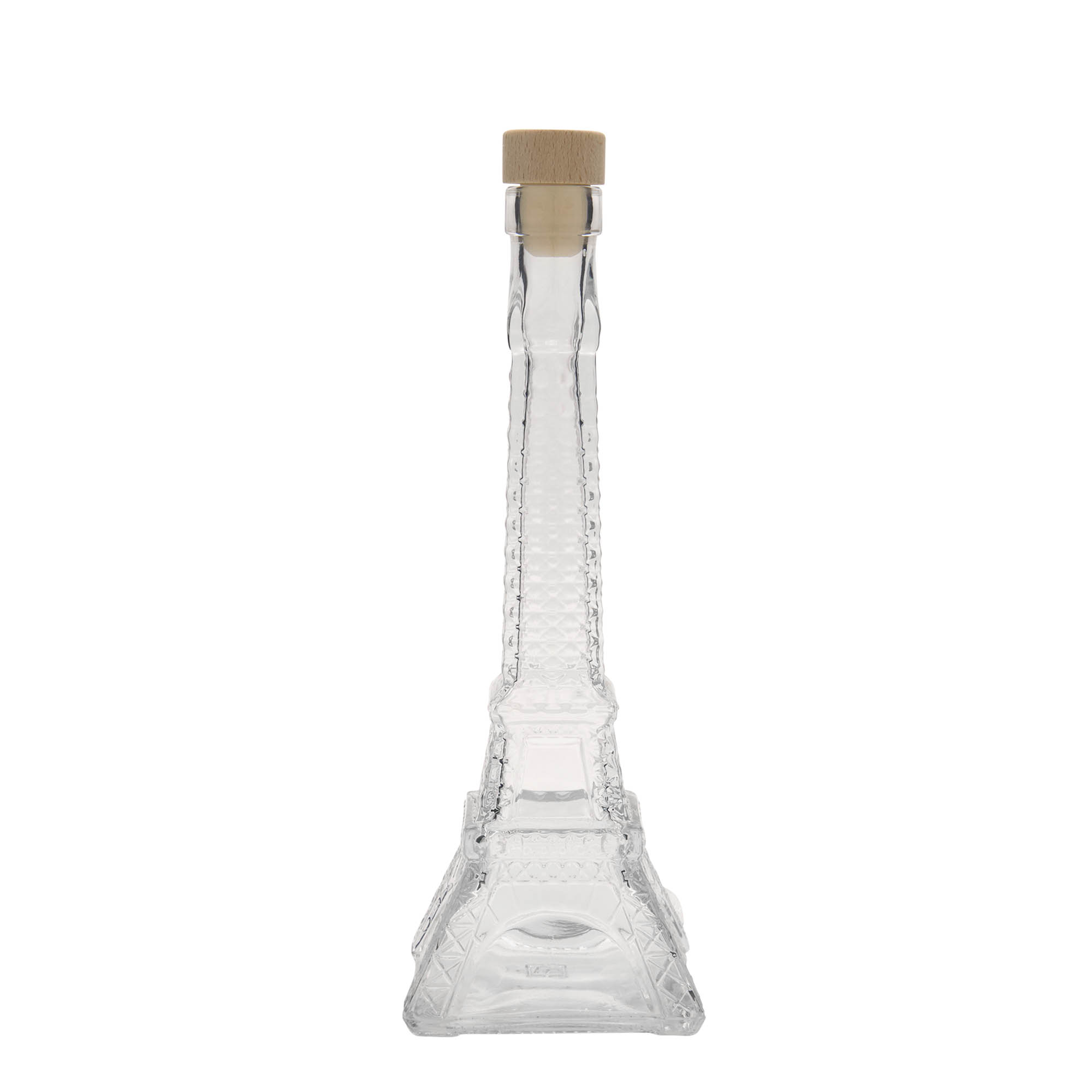 200 ml glasflaske 'Eiffeltårn', åbning: prop