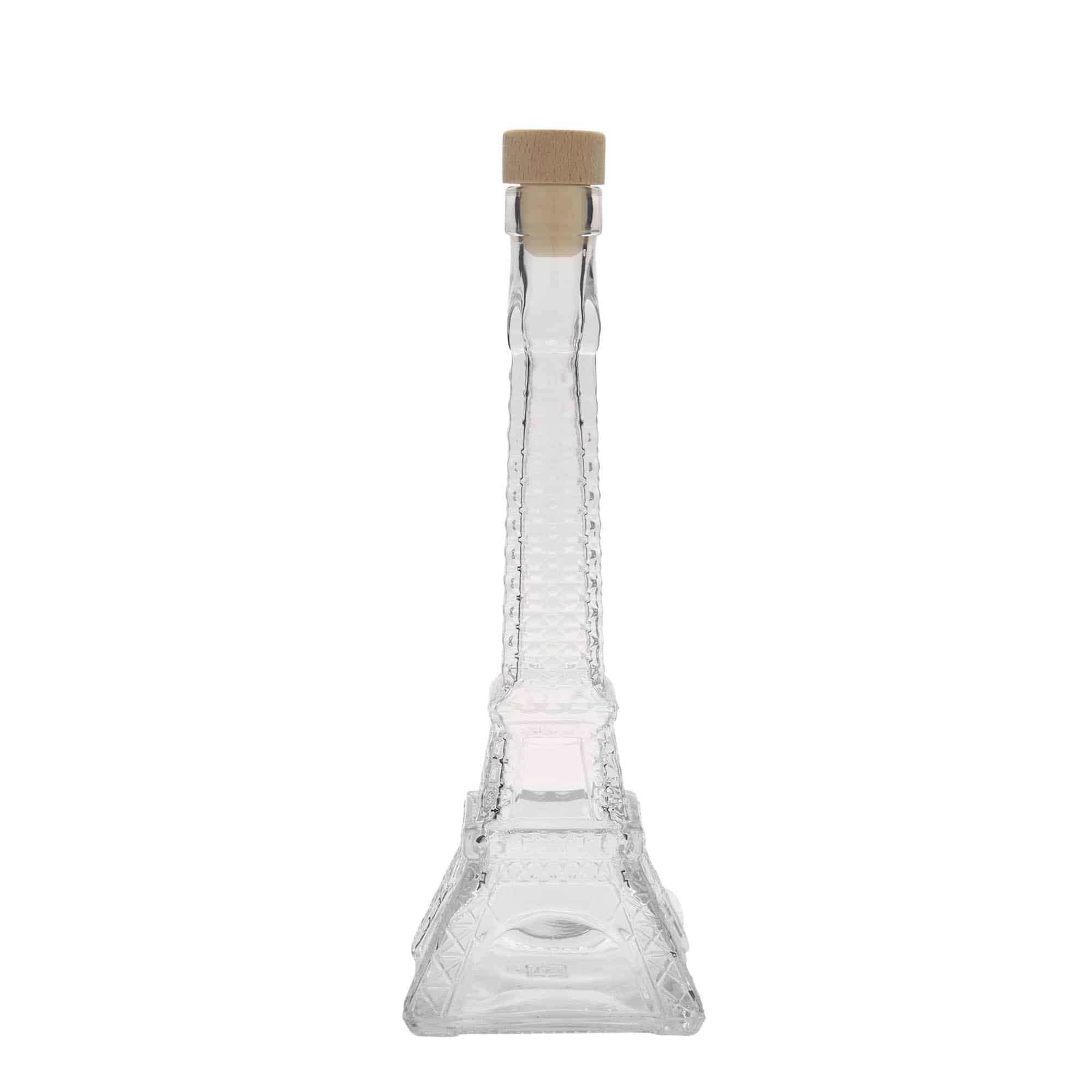 200 ml glasflaske 'Eiffeltårn', åbning: prop