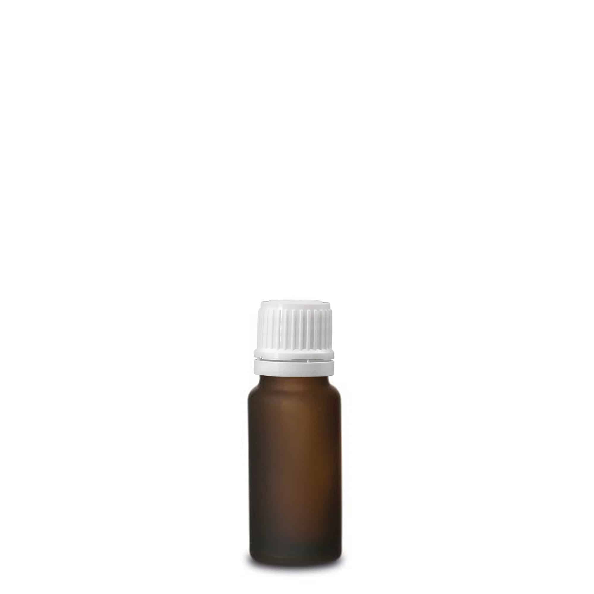 10 ml medicinflaske, glas, brun frostet, munding: DIN 18
