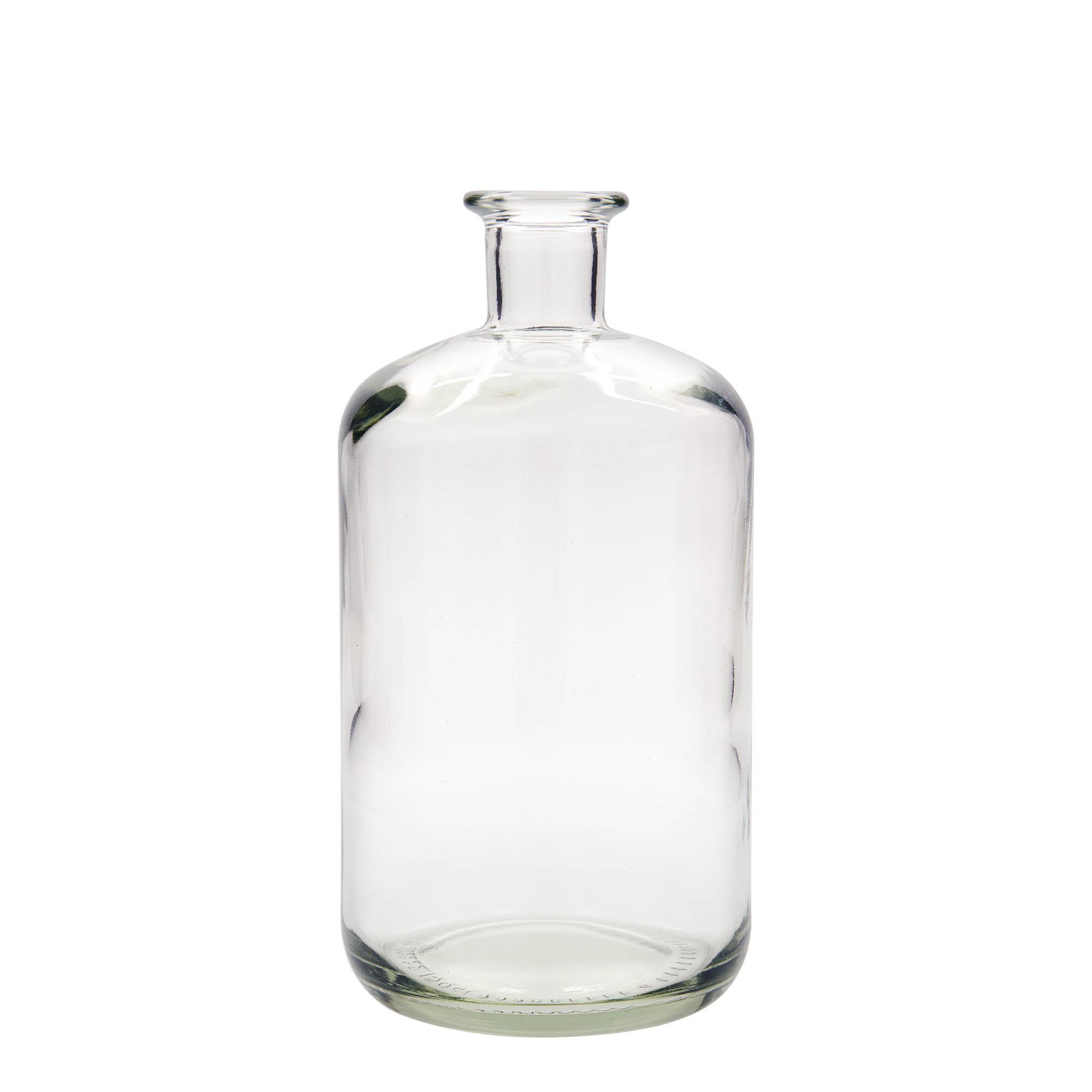 1.500 ml glasflaske apoteker, åbning: kork
