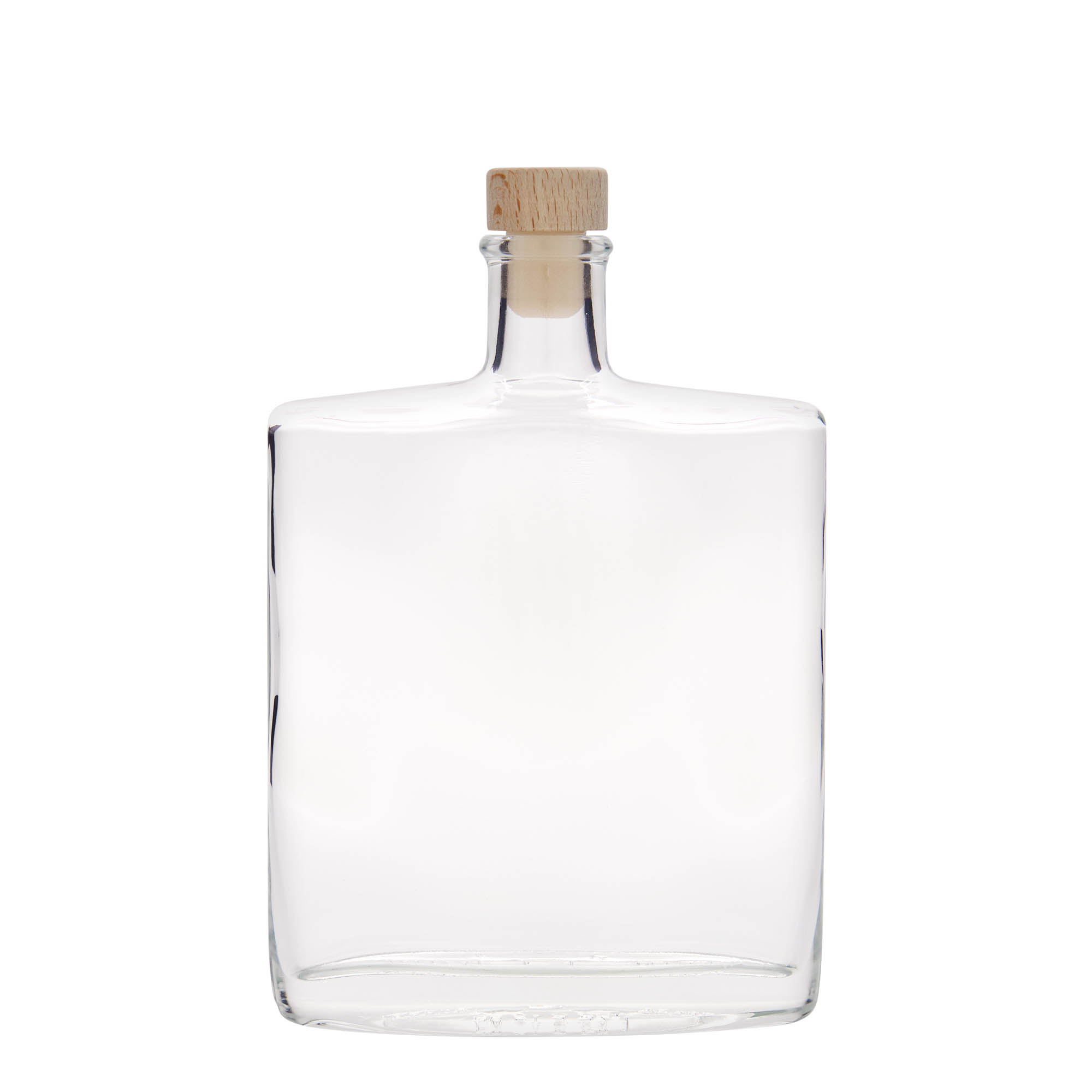 500 ml glasflaske 'Zorbas', oval, åbning: prop 500 ml glasflaske 'Zorbas', oval, åbning: prop