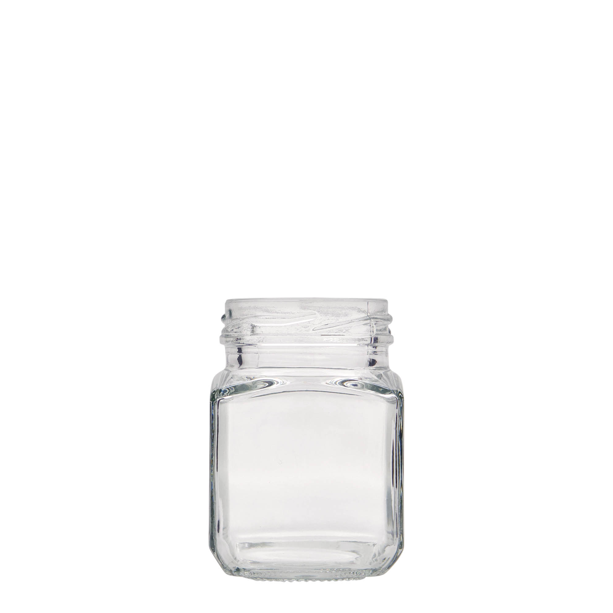 106 ml firkantet glas, åbning: Twist-Off (TO 48)