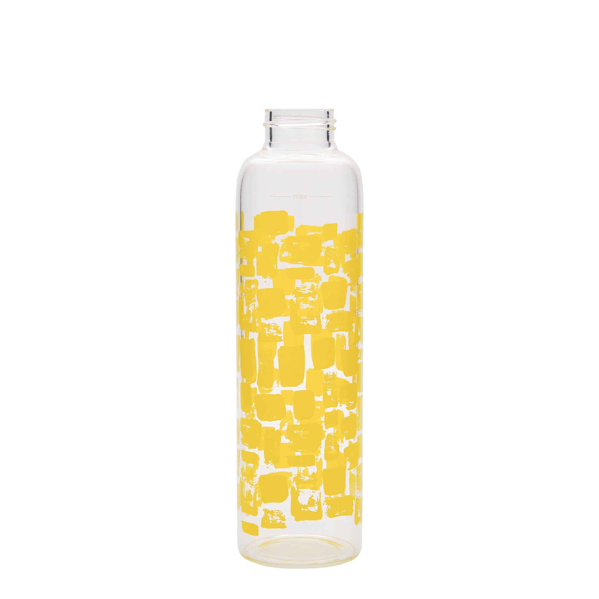 500 ml drikkeflaske 'Perseus', motiv: Gule firkanter, åbning: Skruelåg