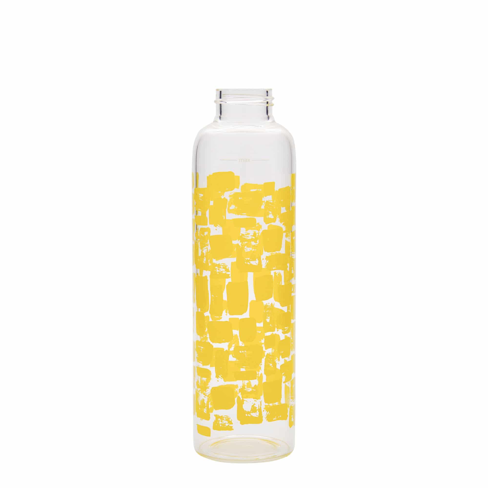 500 ml drikkeflaske 'Perseus - Gule rektangler', munding: skruelåg