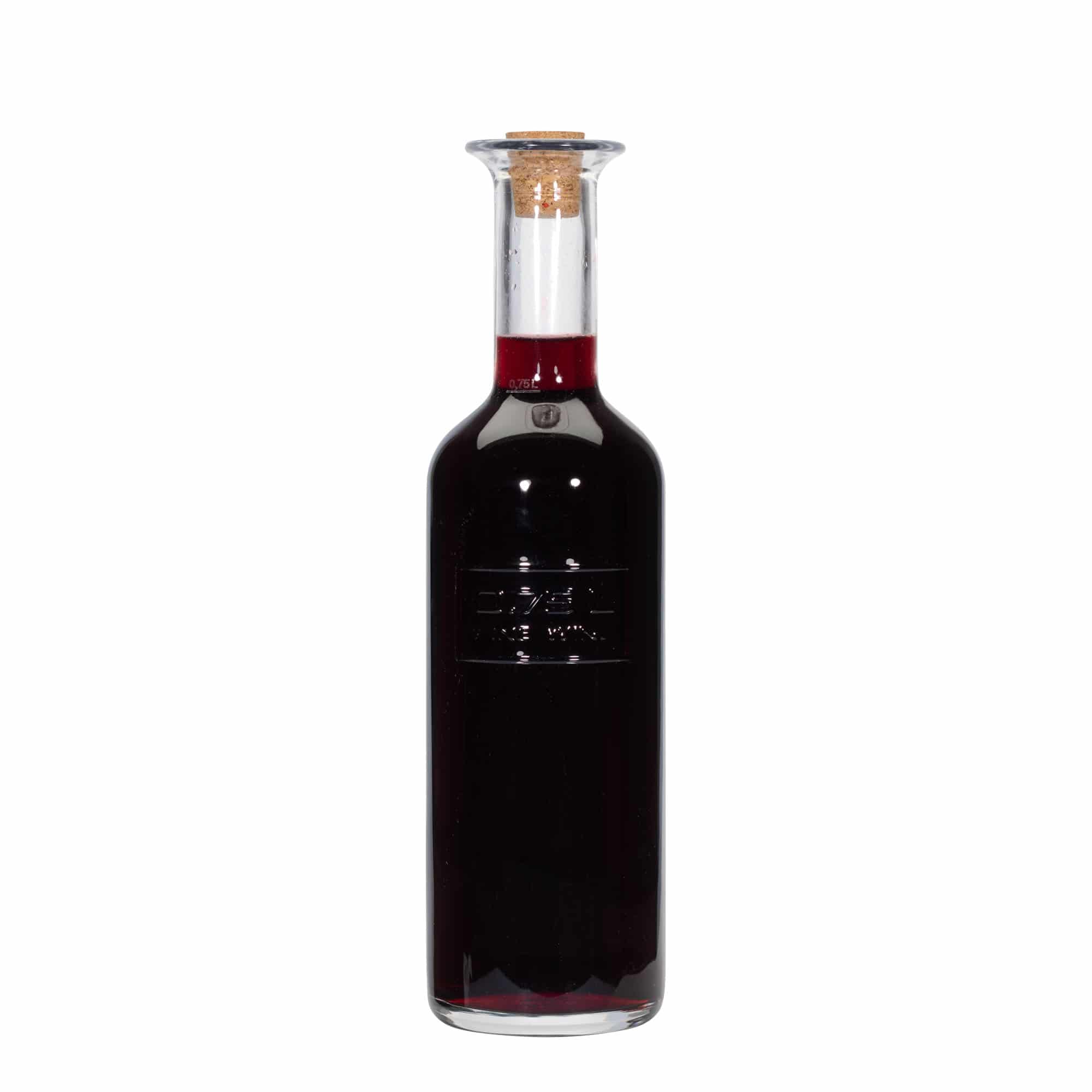 750 ml glasflaske 'Optima Fine Wine', åbning: Kork