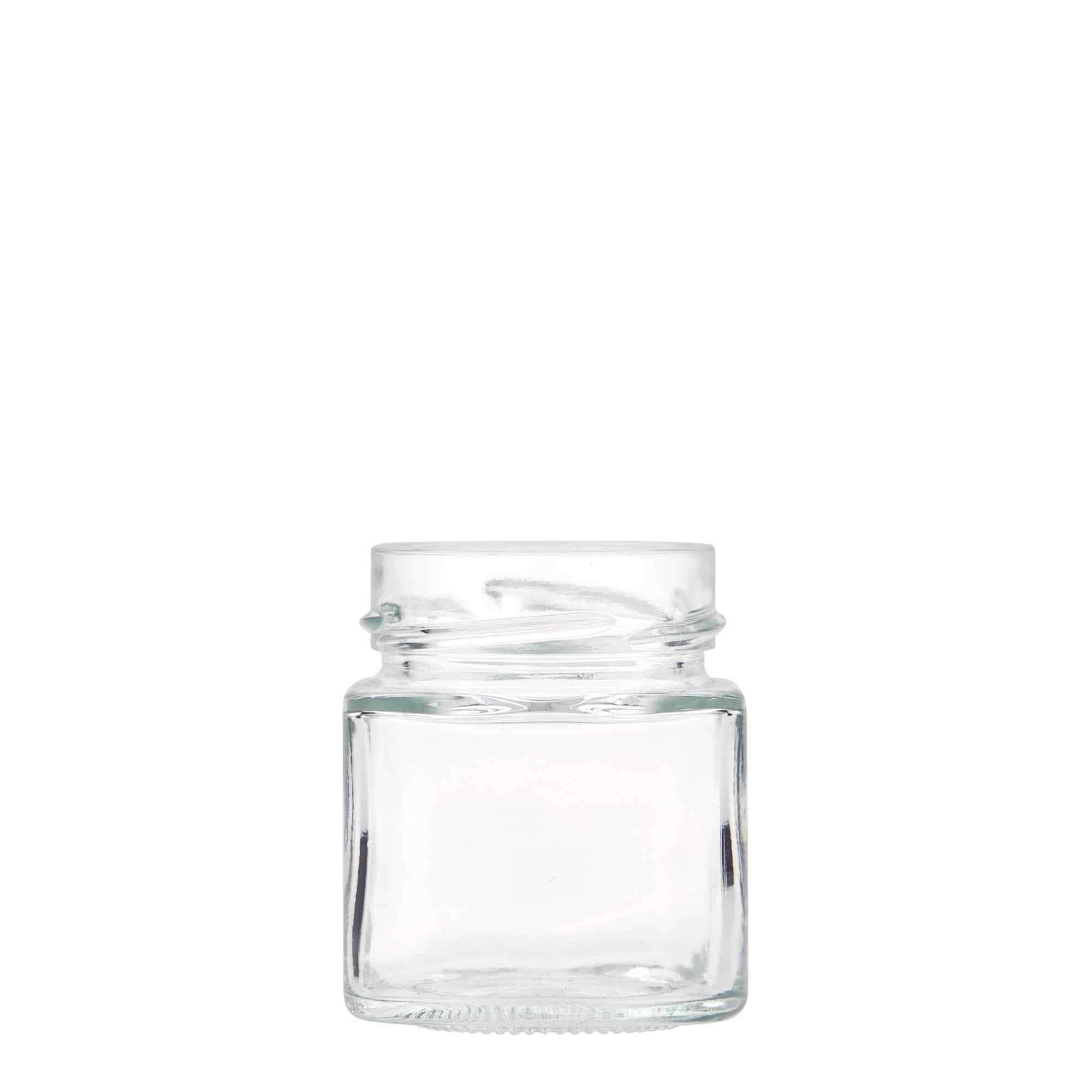 156 ml kvadraktisk glas 'Funny', åbning: Deep-twist-off (DTO 58)
