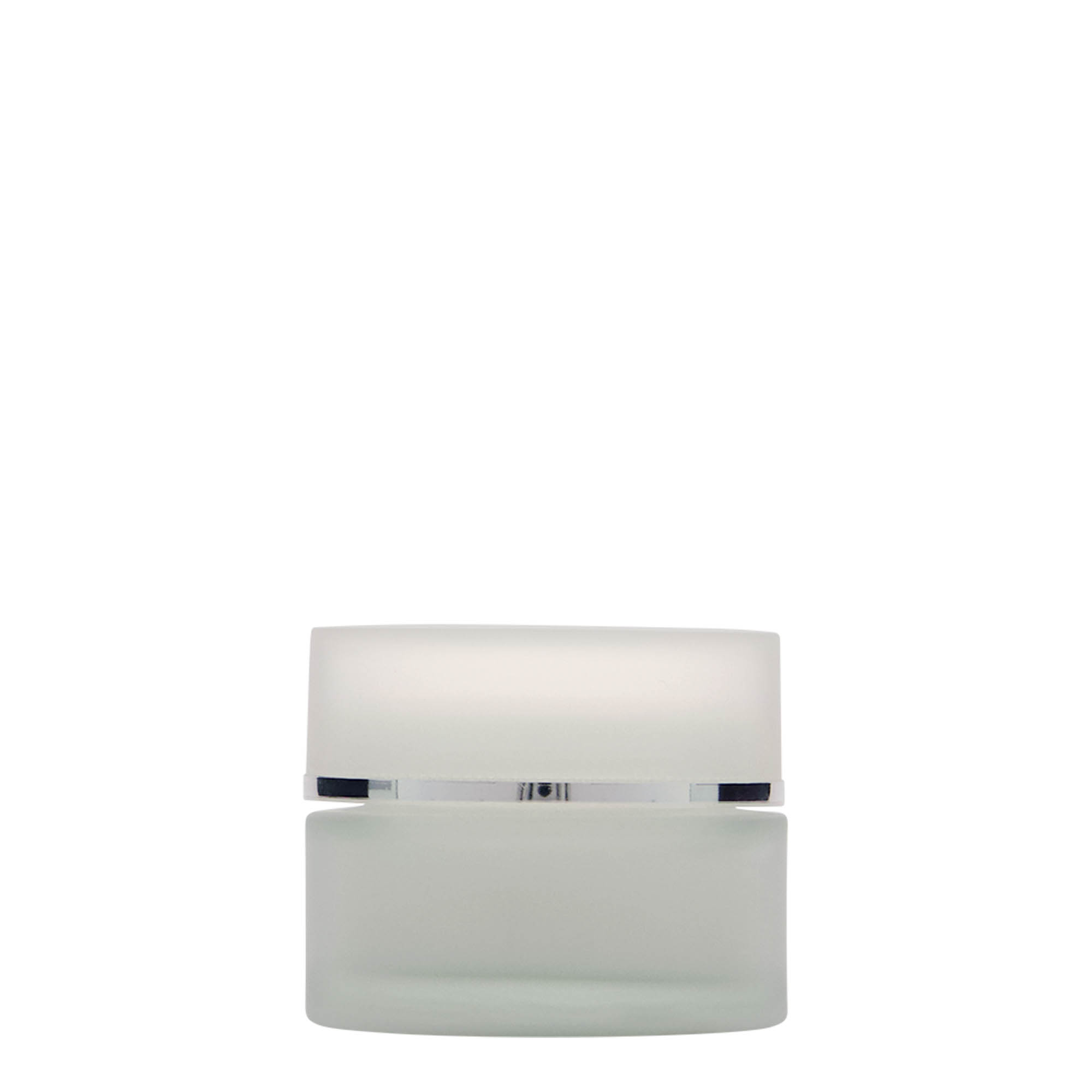 50 ml krukke 'Platin Edition', glas, frostet, åbning: skruelåg 50 ml krukke 'Platin Edition', glas, frostet, åbning: skruelåg