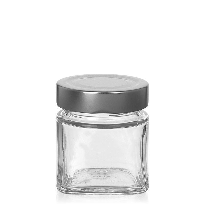 106 ml firkantet glas 'Luxor', åbning: Deep-Twist-Off (DTO 58)