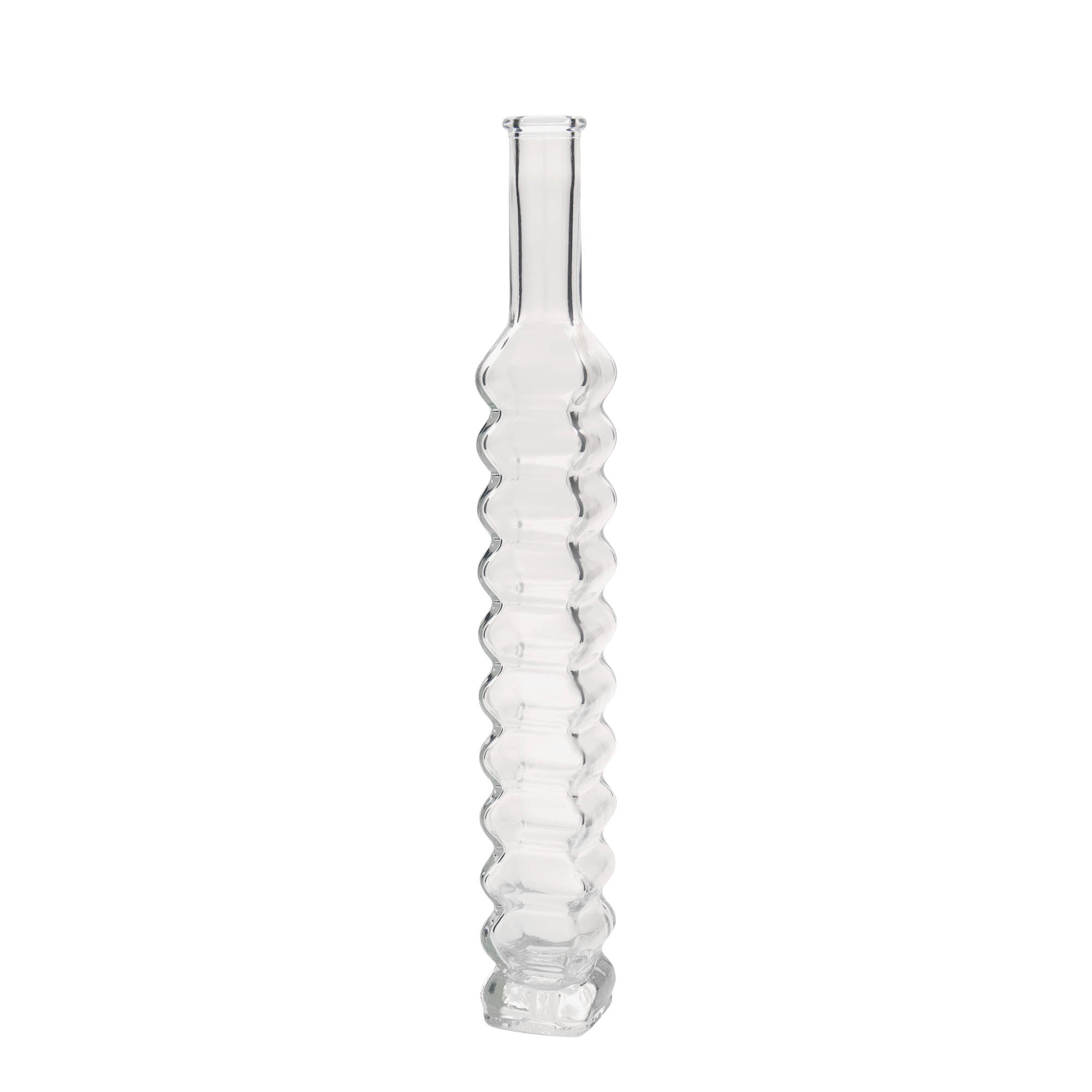 200 ml glasflaske 'Roma', kvadratisk, åbning: Kork