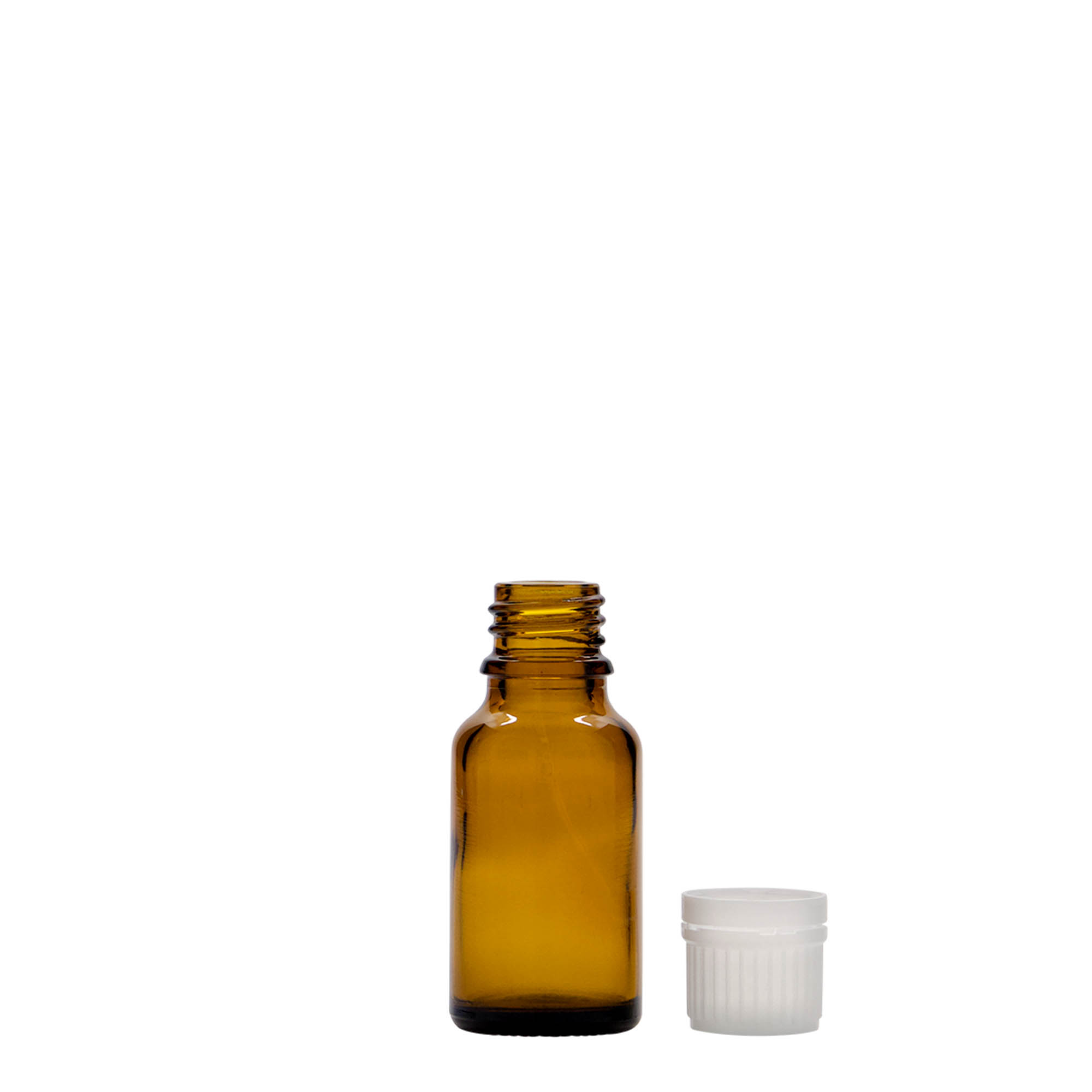 15 ml medicinflaske, glas, brun, åbning: DIN 18