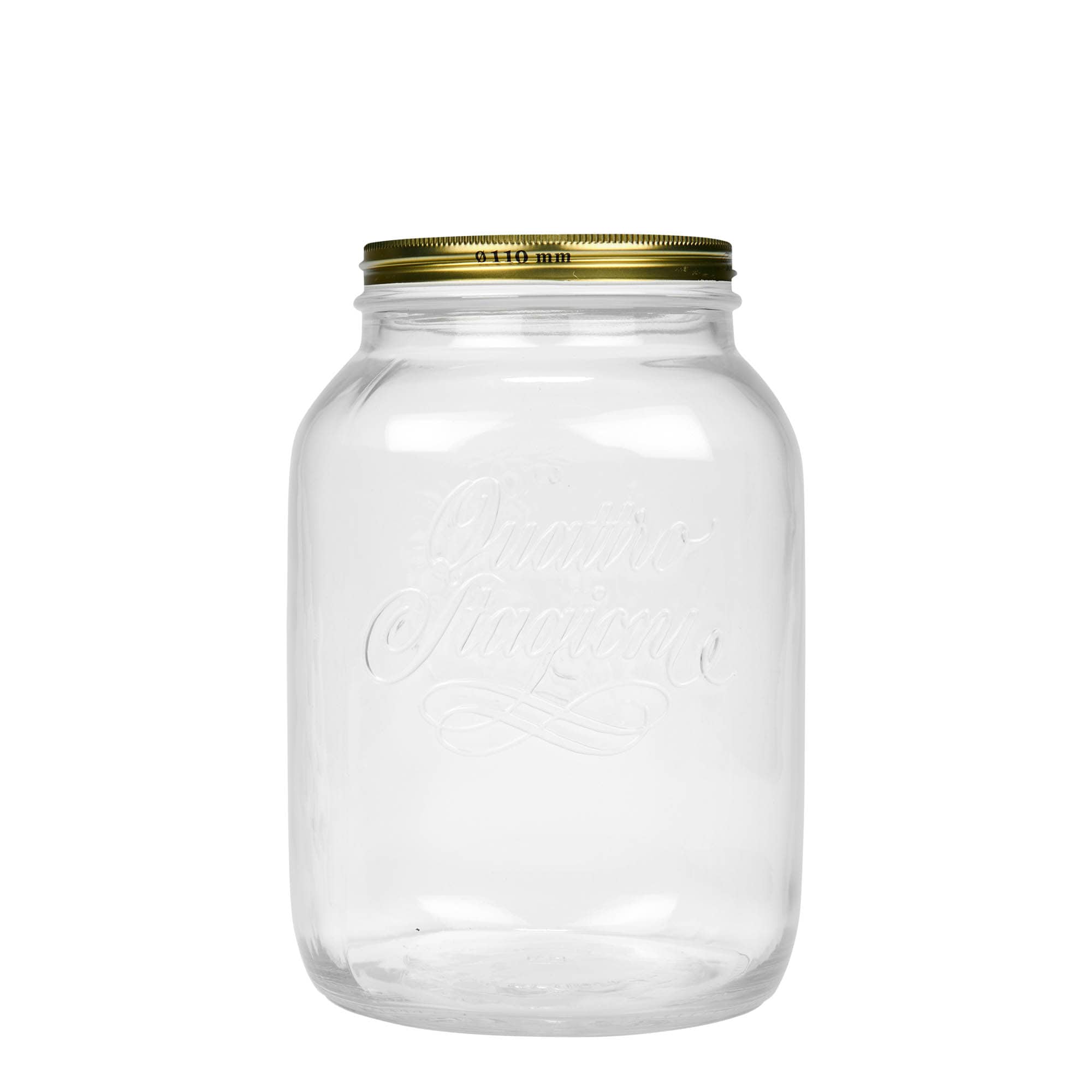 3.000 ml glas »Quattro Stagioni«, åbning: skruelåg
