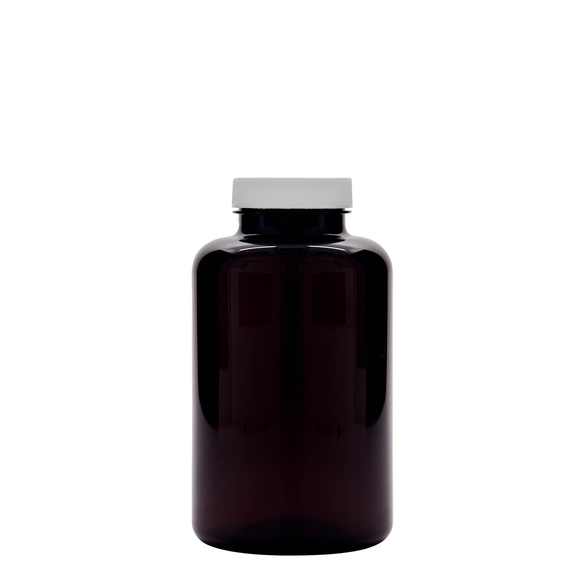 500 ml PET-flaske, plastik, brun, åbning: 45/400