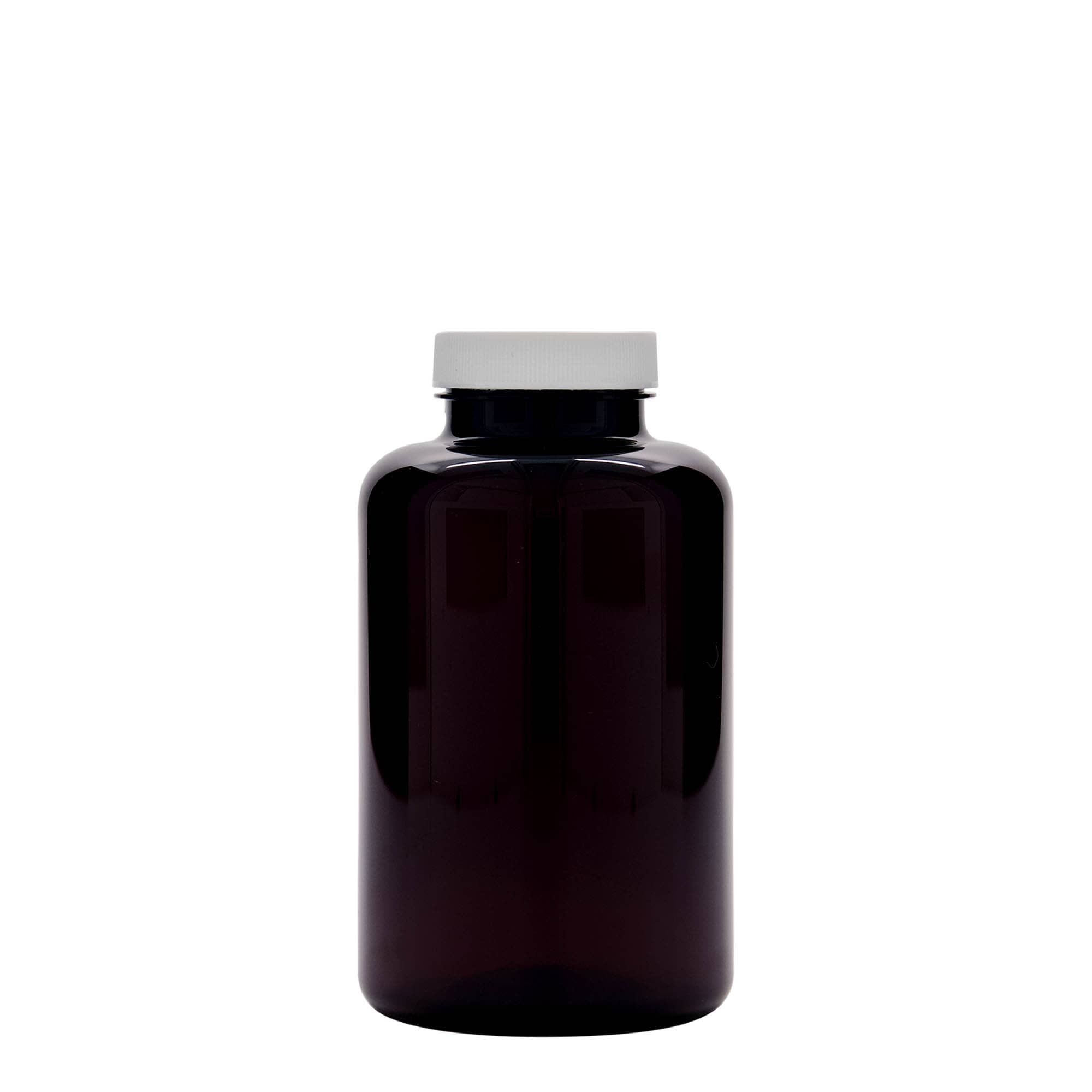 500 ml PET-flaske, plastik, brun, åbning: 45/400
