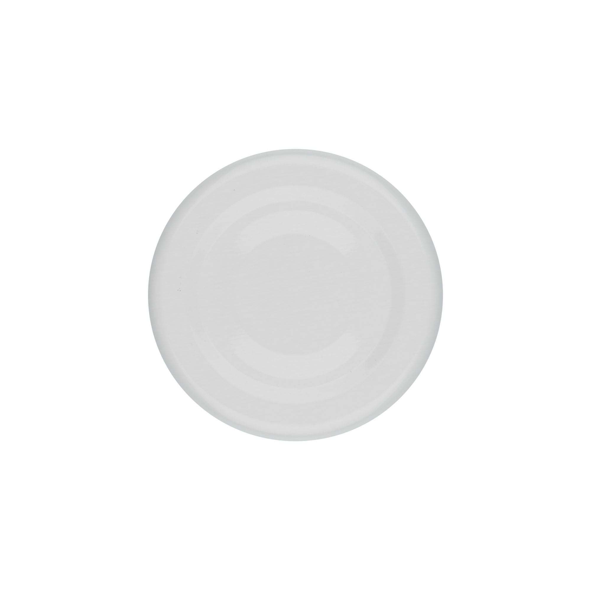 Twist-off låg, hvidblik, hvid, til åbning: TO 43