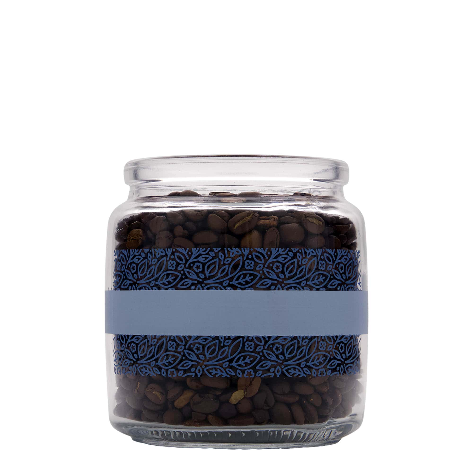 750 ml propglas 'Giara', motiv: Naturalmente blu, åbning: prop