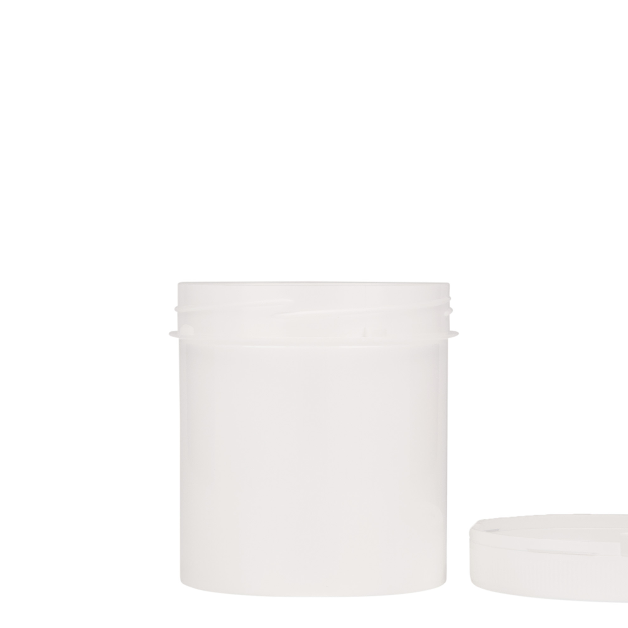 250 ml plastdåse 'Securilock', PP, hvid, åbning: skruelåg