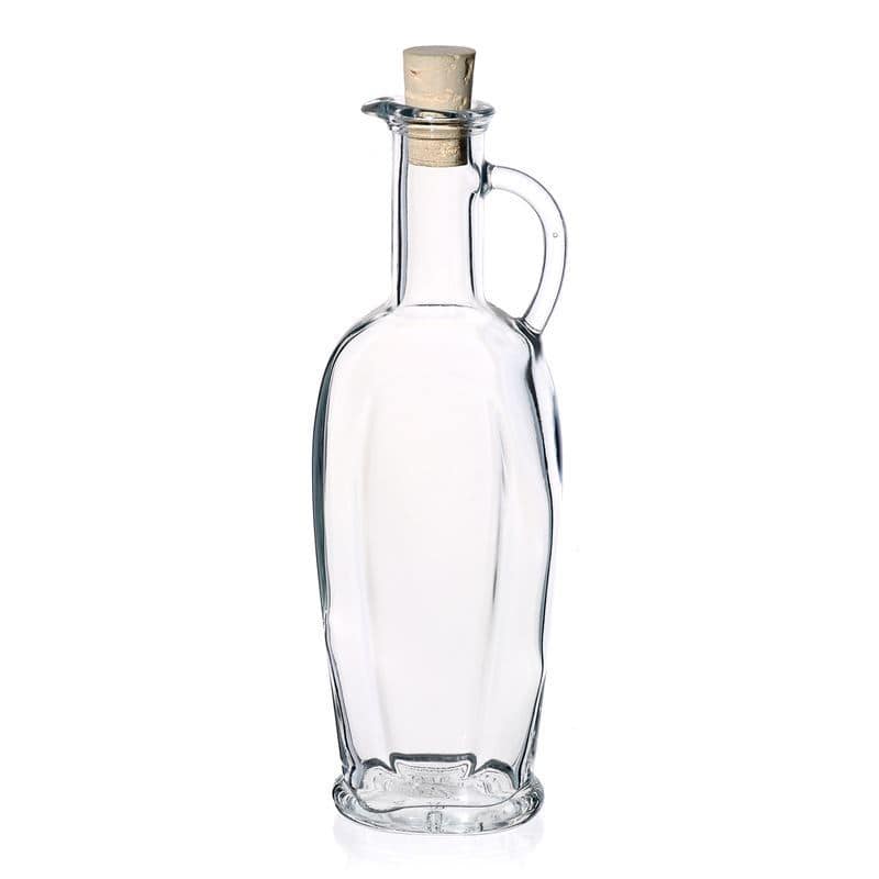 250 ml glasflaske 'Eleganta', oval, åbning: Kork