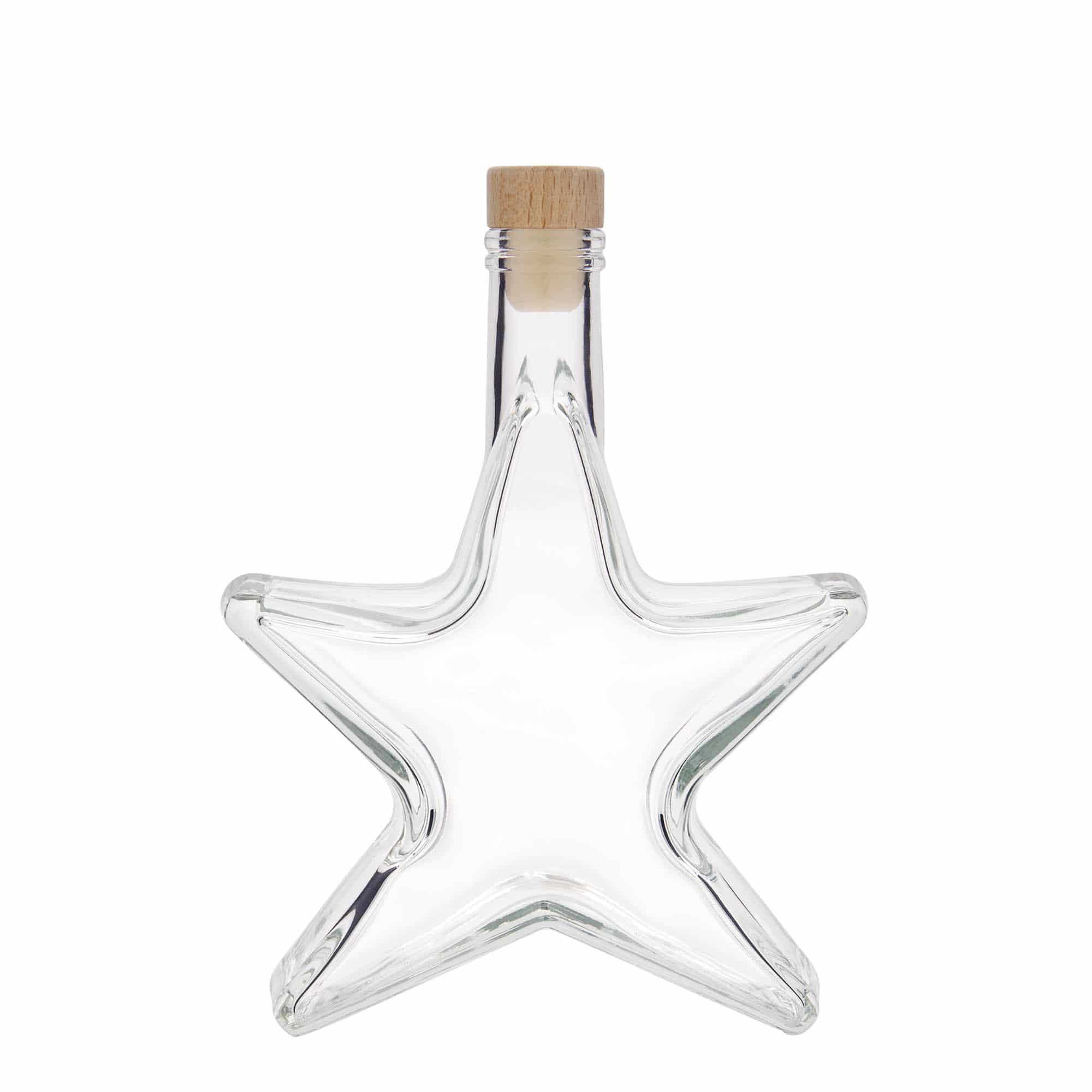 350 ml glasflaske 'Stjerne', åbning: Kork