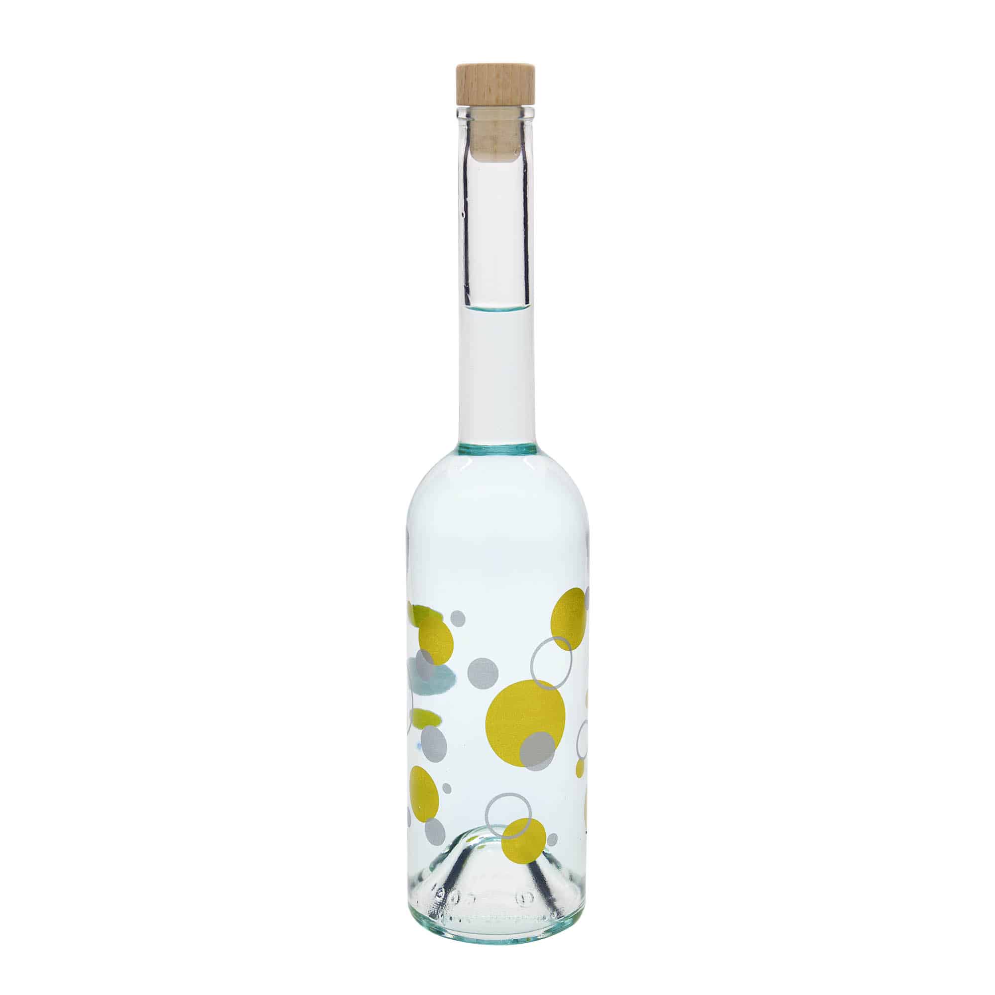 500 ml glasflaske 'Opera', motiv: Prikker, åbning: Kork