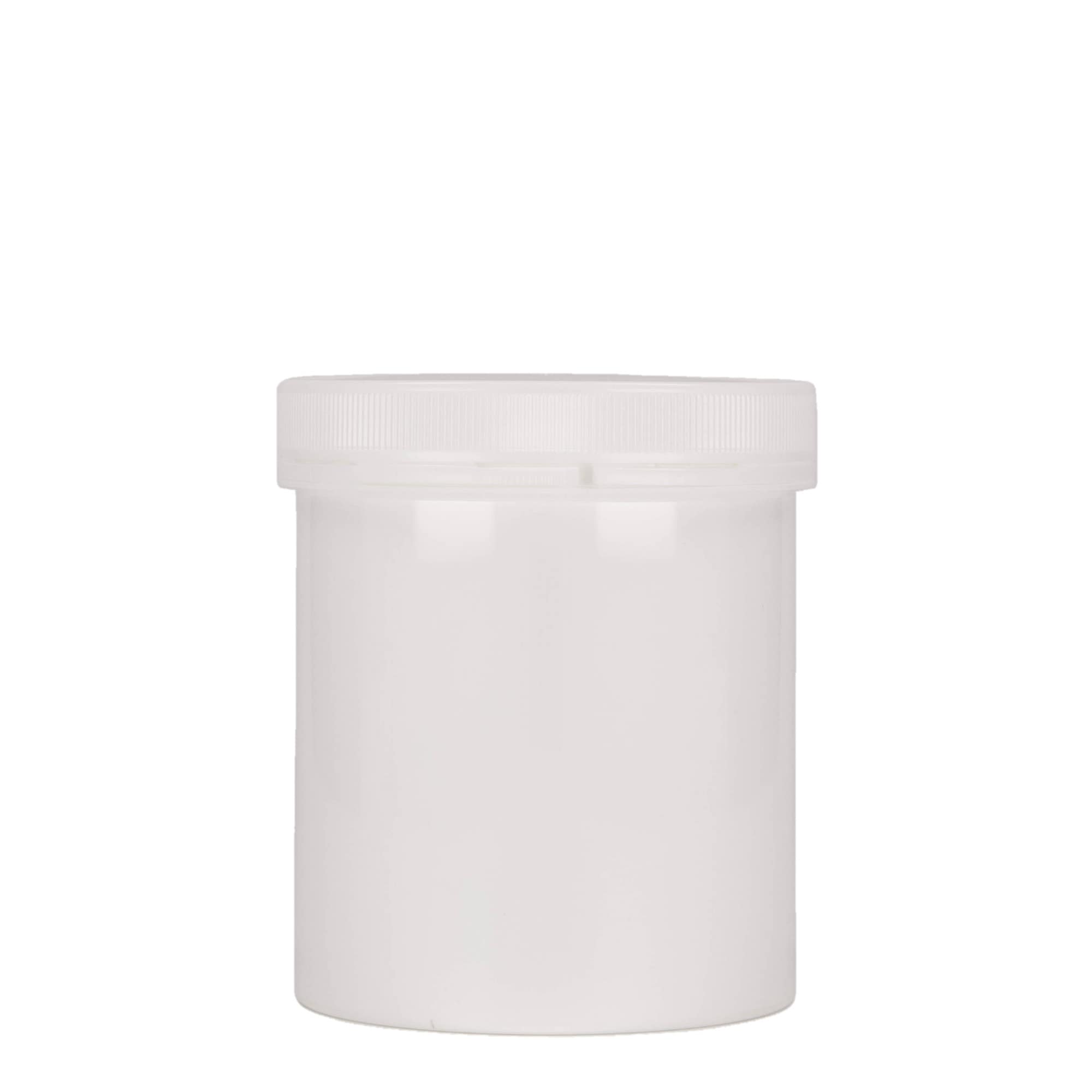 500 ml plastdåse 'Securilock', PP, hvid, åbning: skruelåg