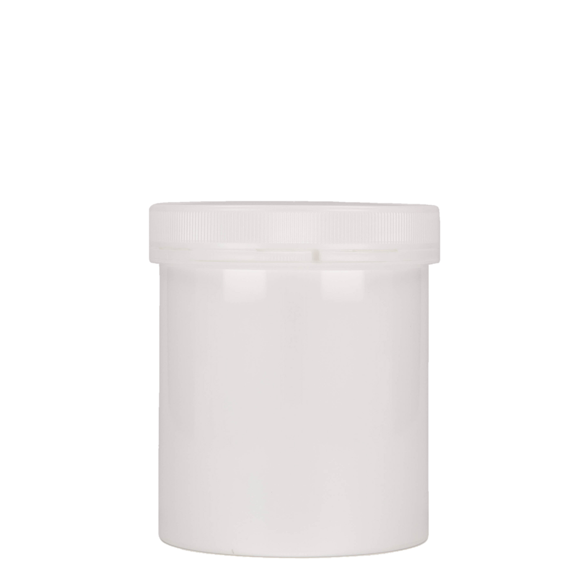 500 ml plastdåse »Securilock«, PP, hvid, åbning: skruelåg