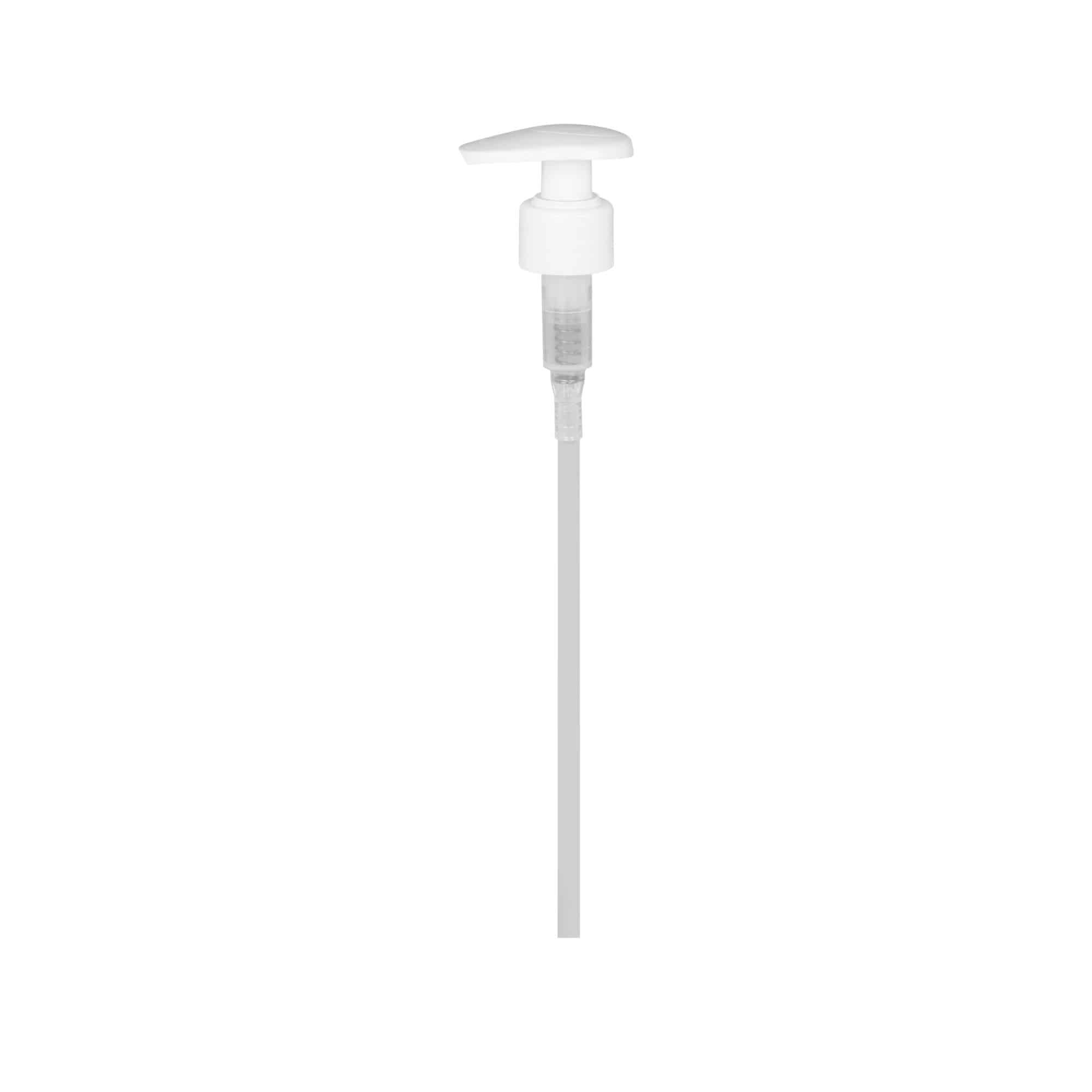 Skruelåg dispenserpumpe, PP-plast, hvid, til åbning: 24/410