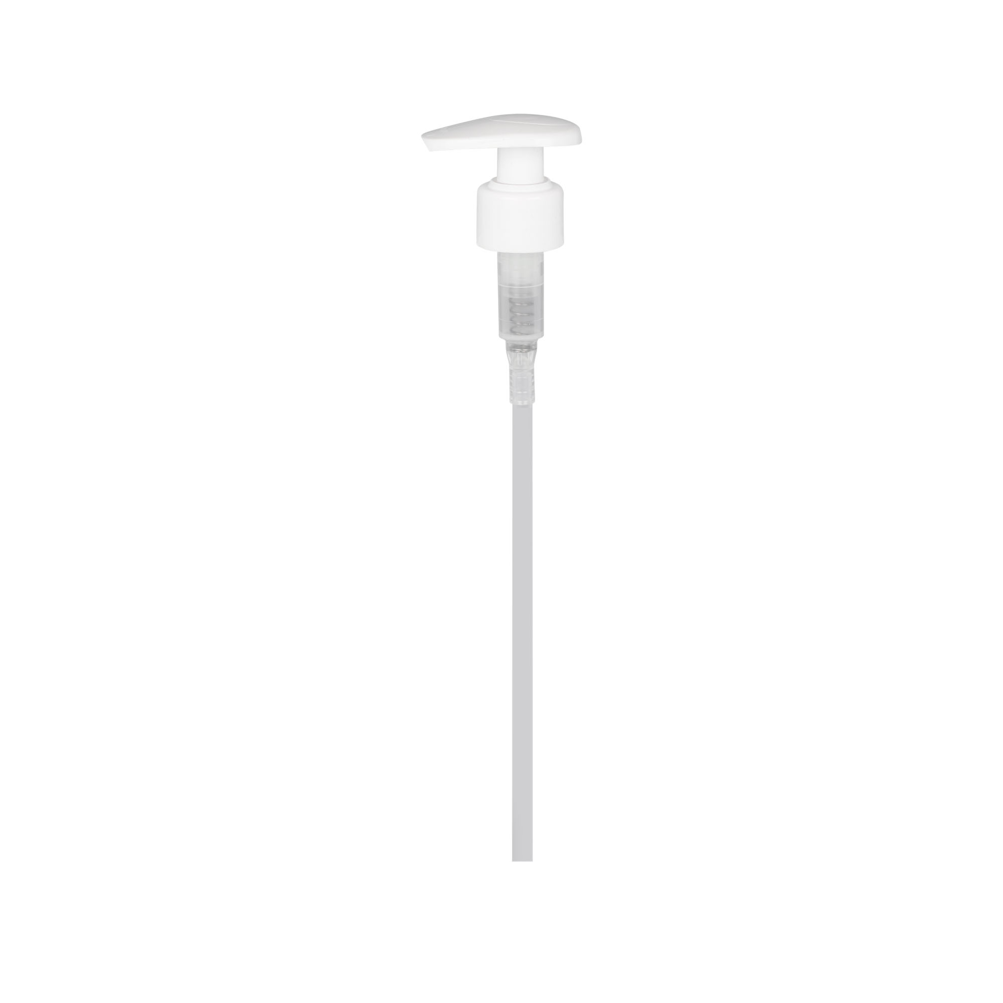 Skruelåg dispenserpumpe, PP-plast, hvid, til åbning: 24/410