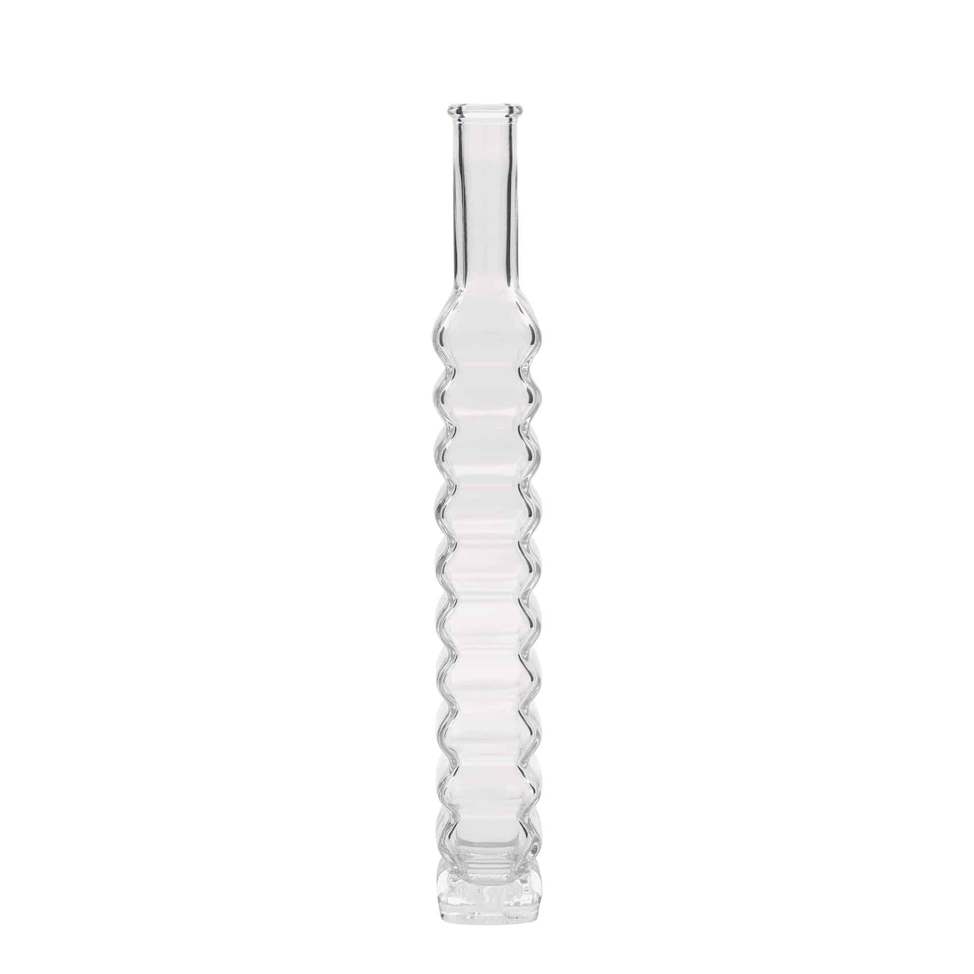 200 ml glasflaske 'Roma, firkantet, åbning: kork'